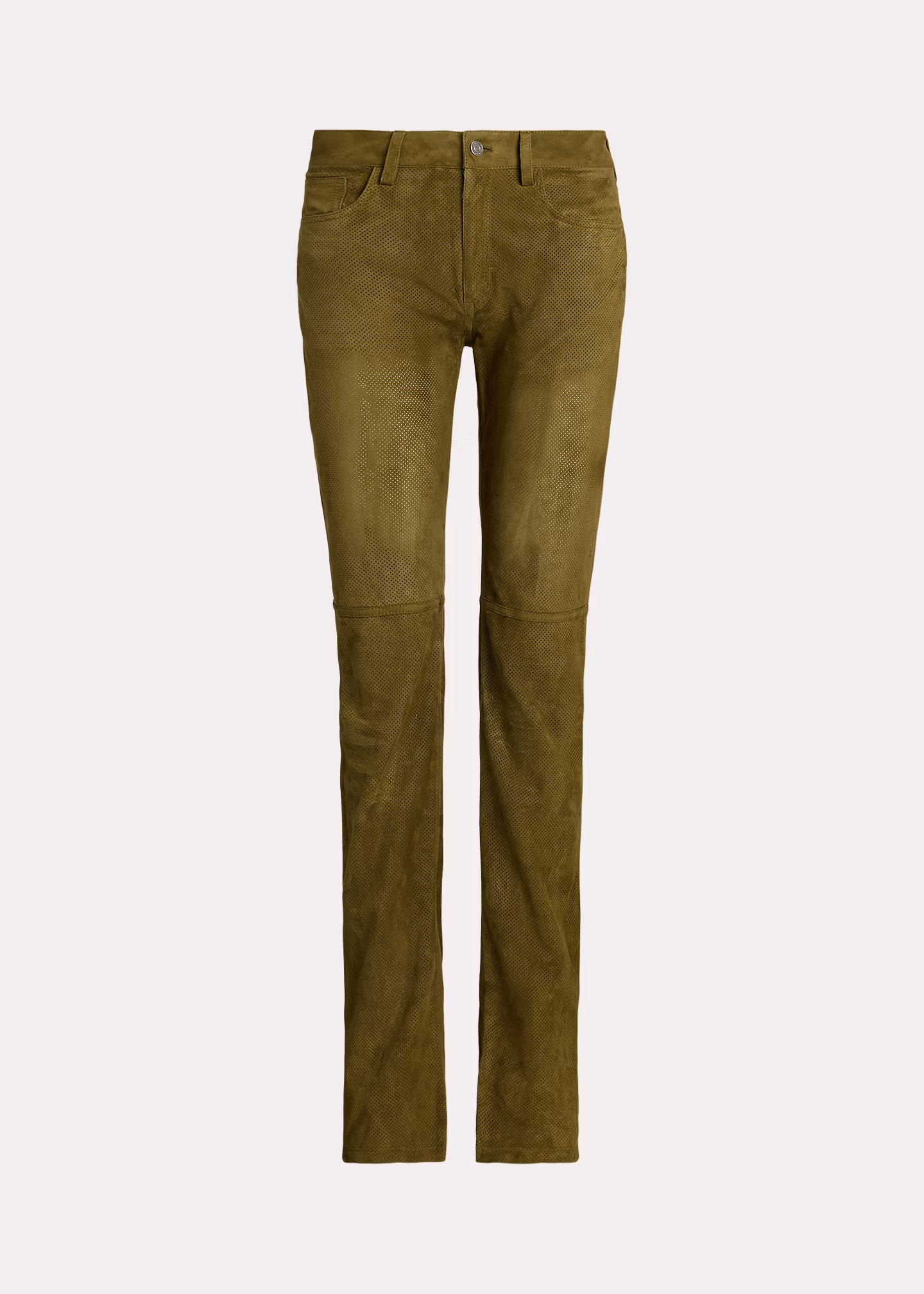 Hose Scottie aus perforiertem Wildleder - RALPH LAUREN OUTLET