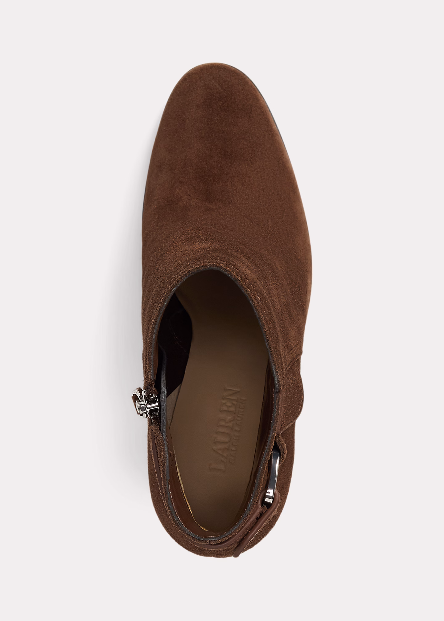 Wildleder-Stiefelette Tasha mit Absatz - RALPH LAUREN OUTLET