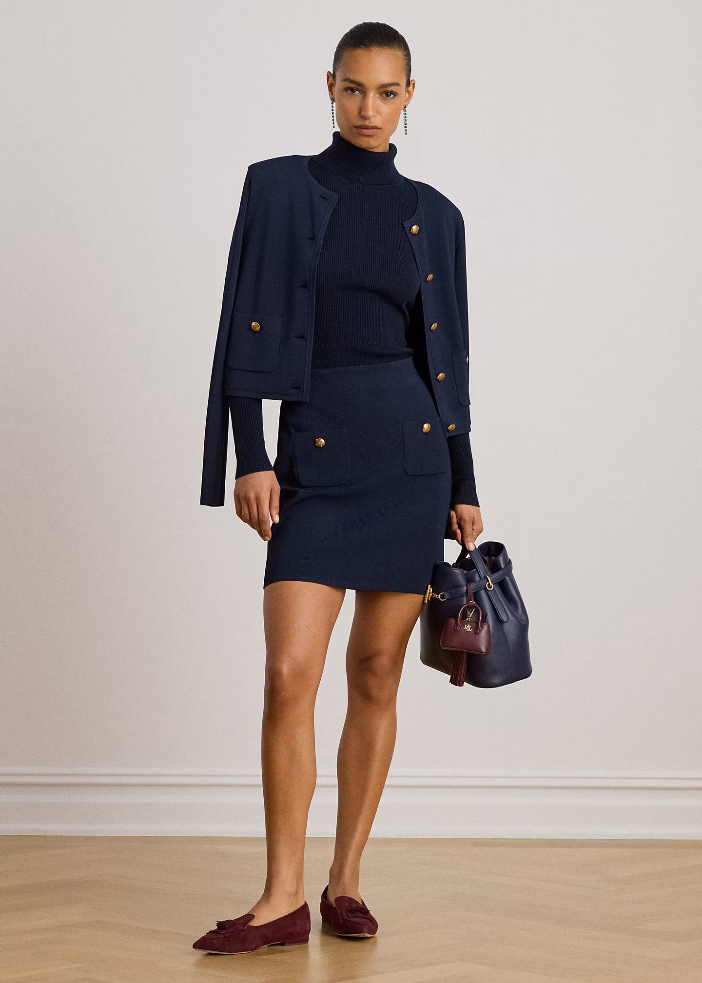 Bleistift-Minirock mit Knöpfen - RALPH LAUREN OUTLET