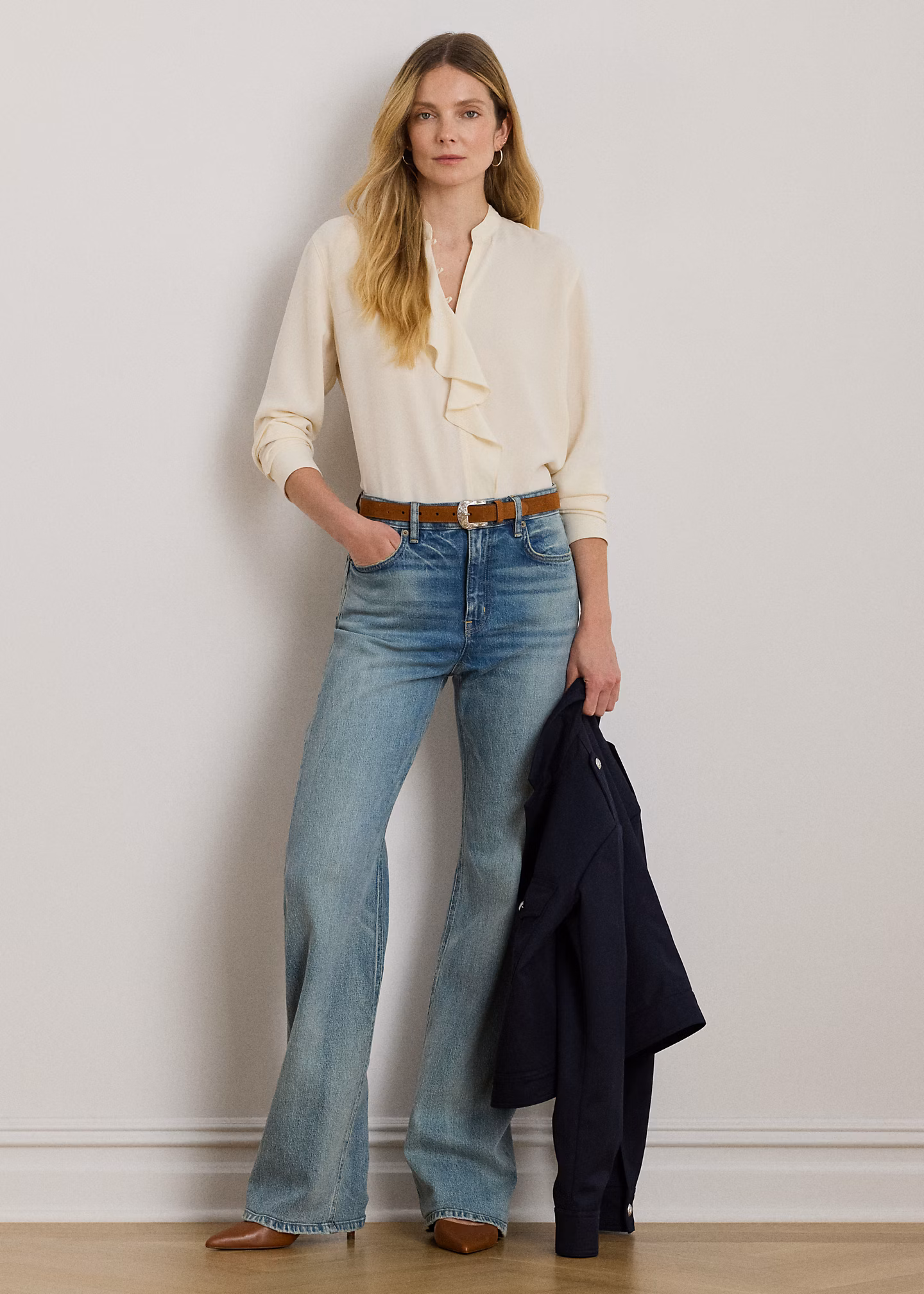 Straight-Fit Jeans mit weitem Bein - RALPH LAUREN OUTLET