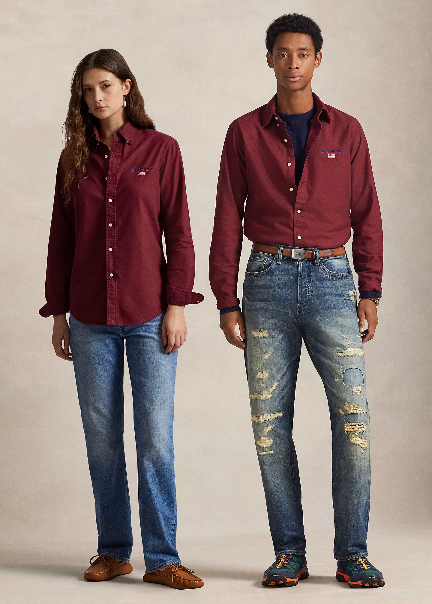 Custom-Fit Oxfordhemd Polo Sport - RALPH LAUREN OUTLET