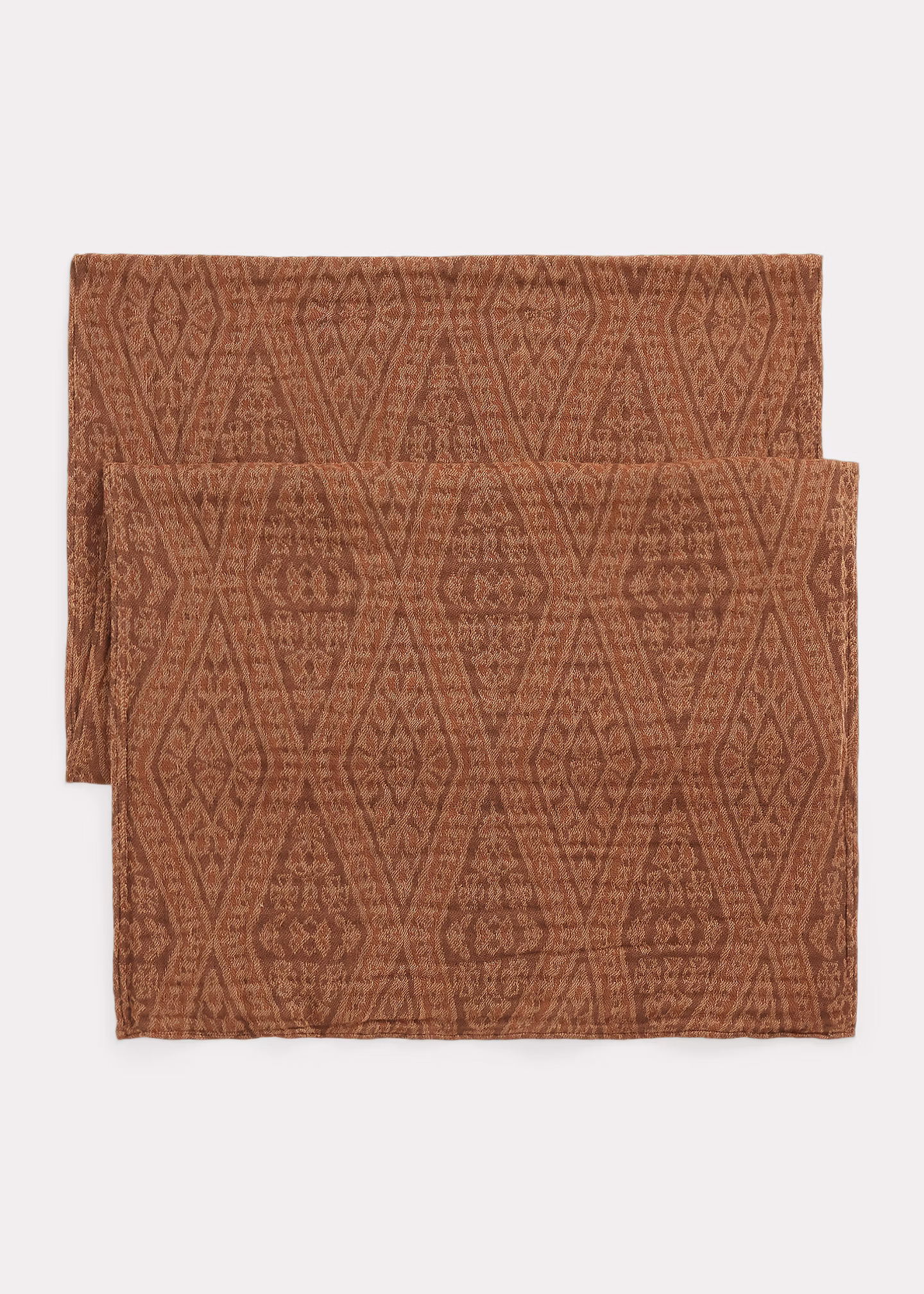 Beidseitiger Baumwoll-Jacquard-Schal - RALPH LAUREN OUTLET