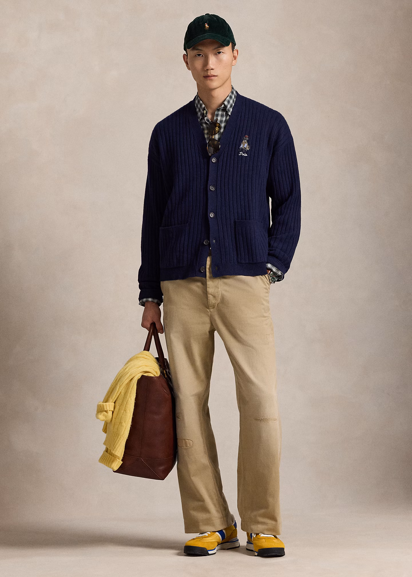 Big-Fit Wollstrickjacke mit Stickerei - RALPH LAUREN OUTLET