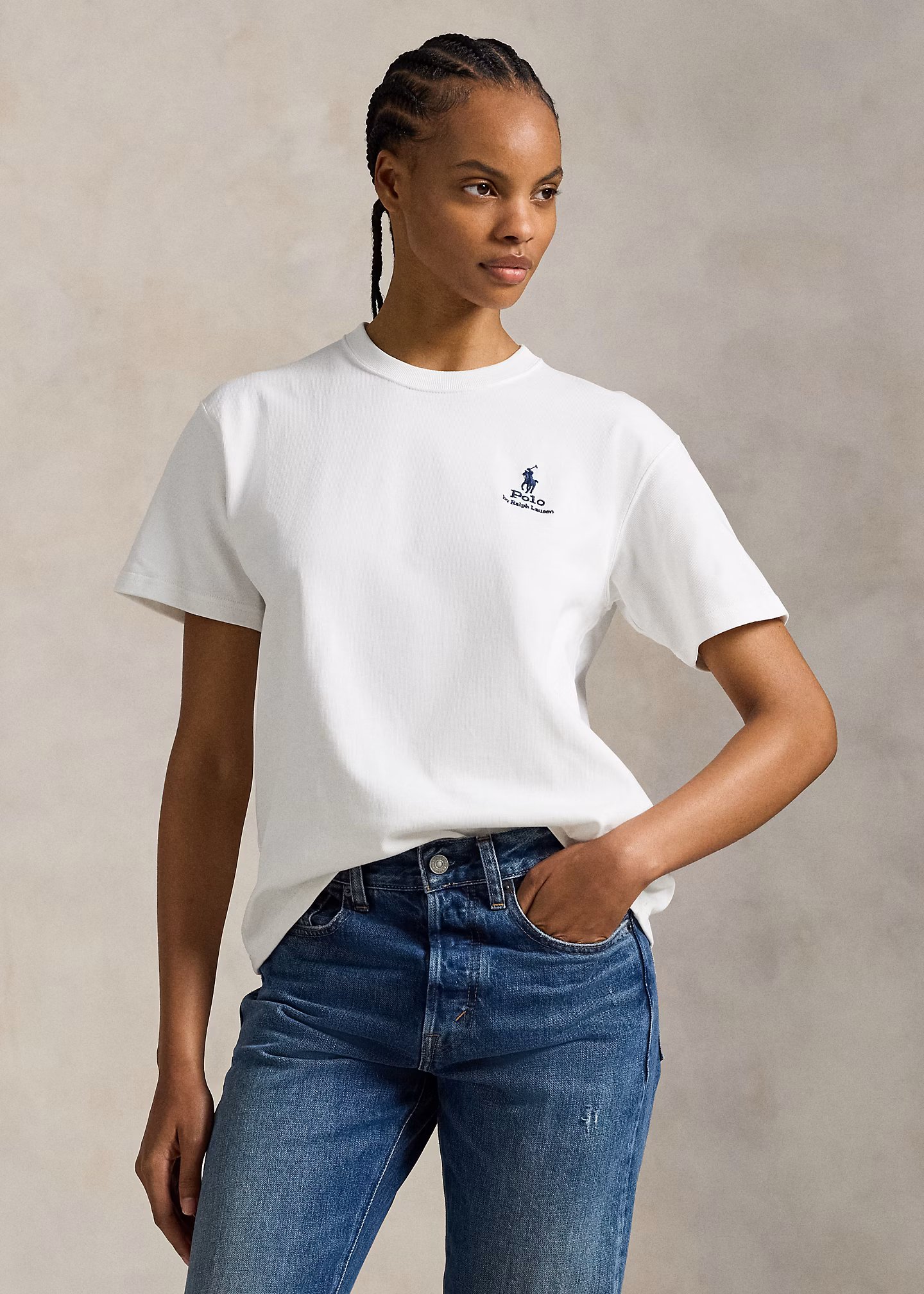 Baumwolljersey-T-Shirt mit Logo - RALPH LAUREN OUTLET