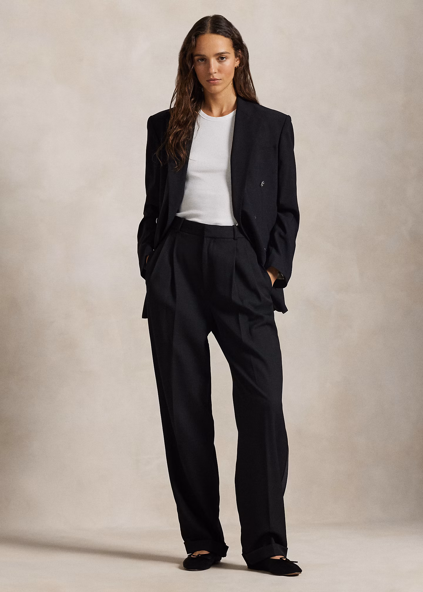 Bacall-Smokinghose aus Wolle - RALPH LAUREN OUTLET