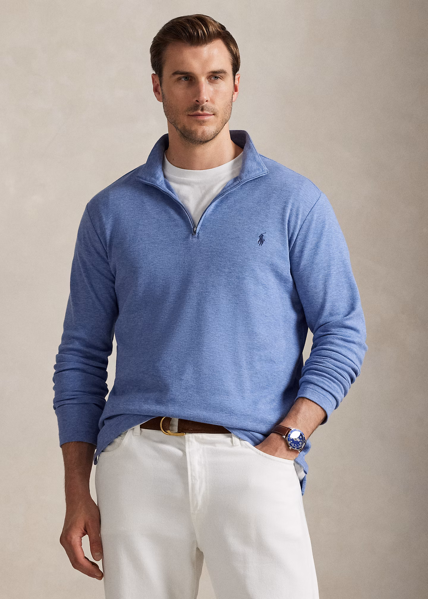 Pullover mit Viertelreißverschluss - RALPH LAUREN OUTLET