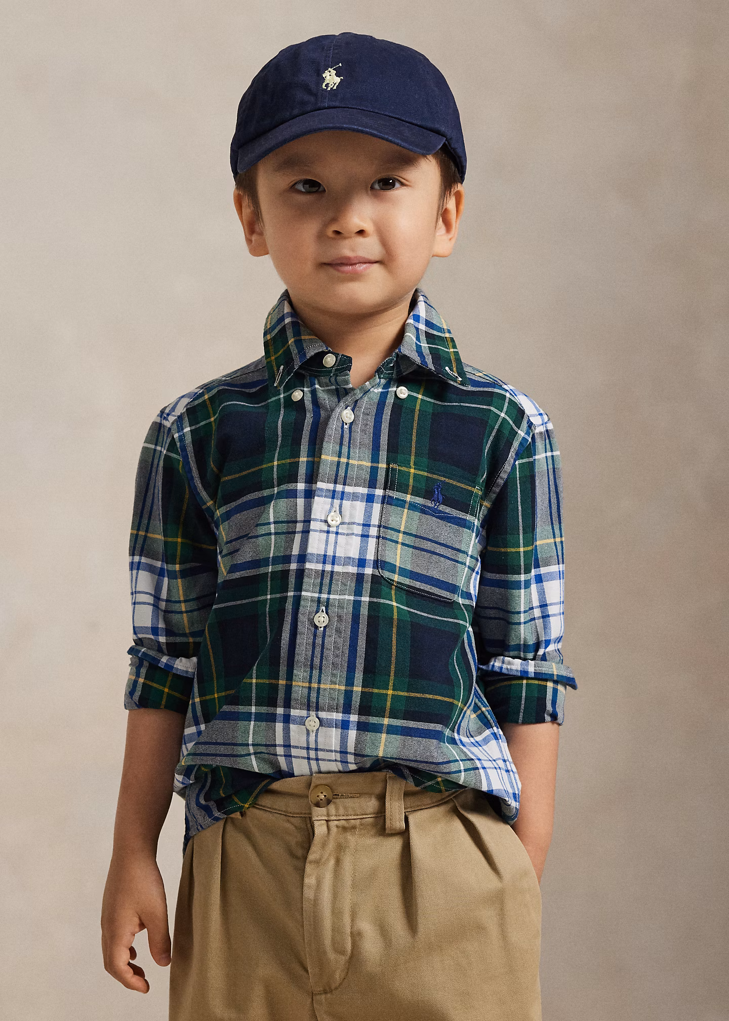 Kariertes Hemd aus Baumwolloxford - RALPH LAUREN OUTLET