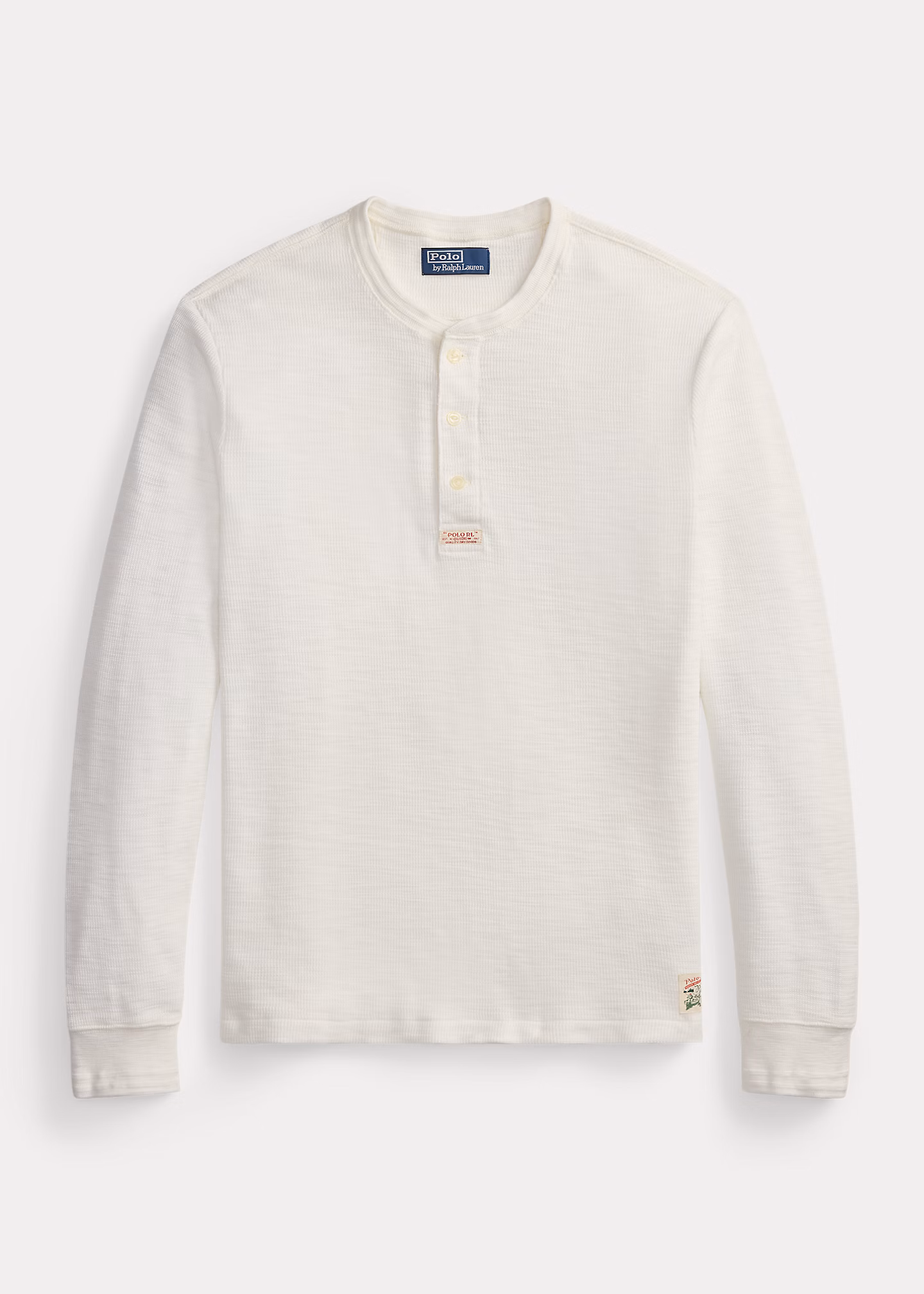 Strukturiertes Waffelpiqué-Henley-Hemd - RALPH LAUREN OUTLET