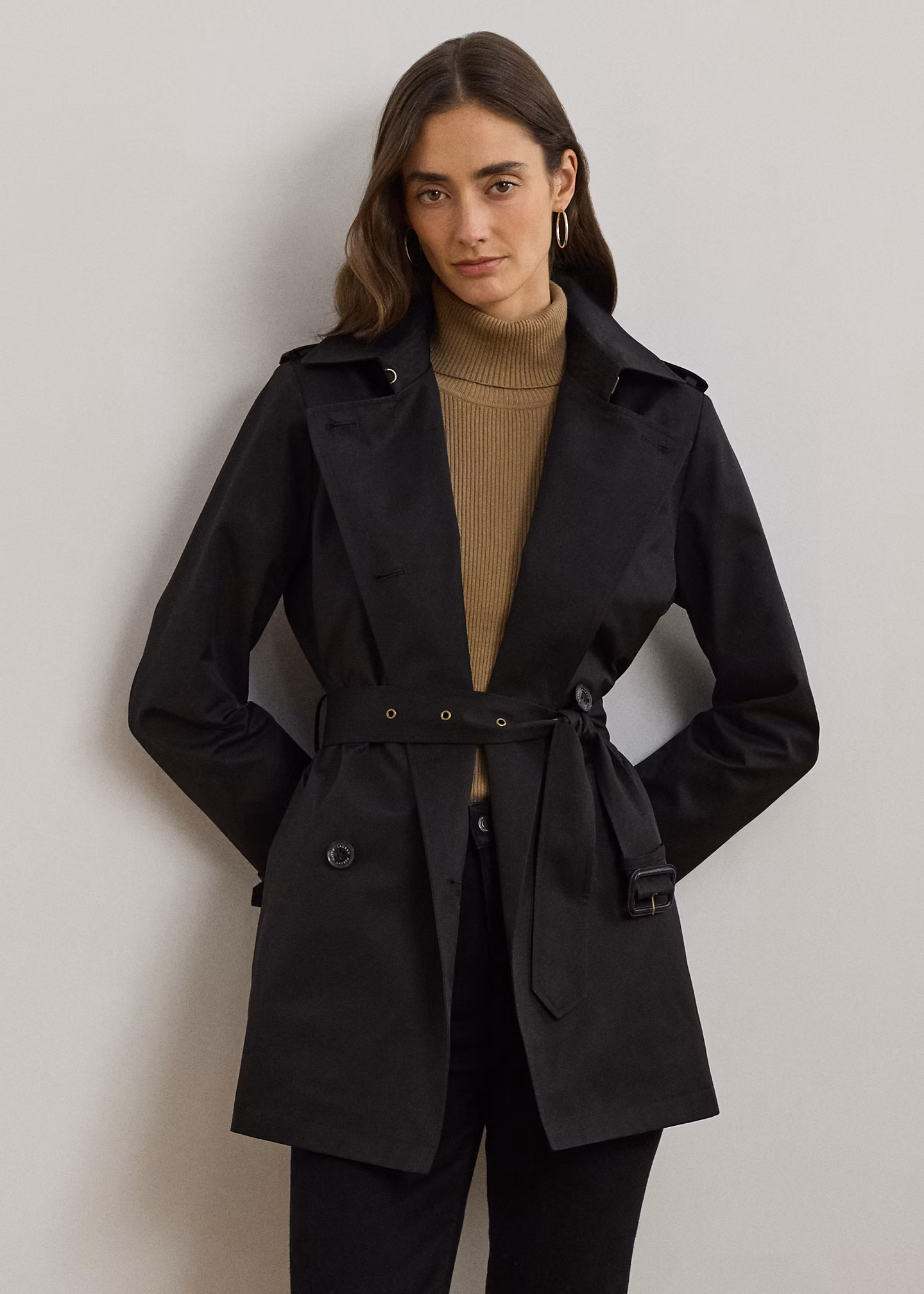 Zweireihiger Trenchcoat mit Baumwolle - RALPH LAUREN OUTLET