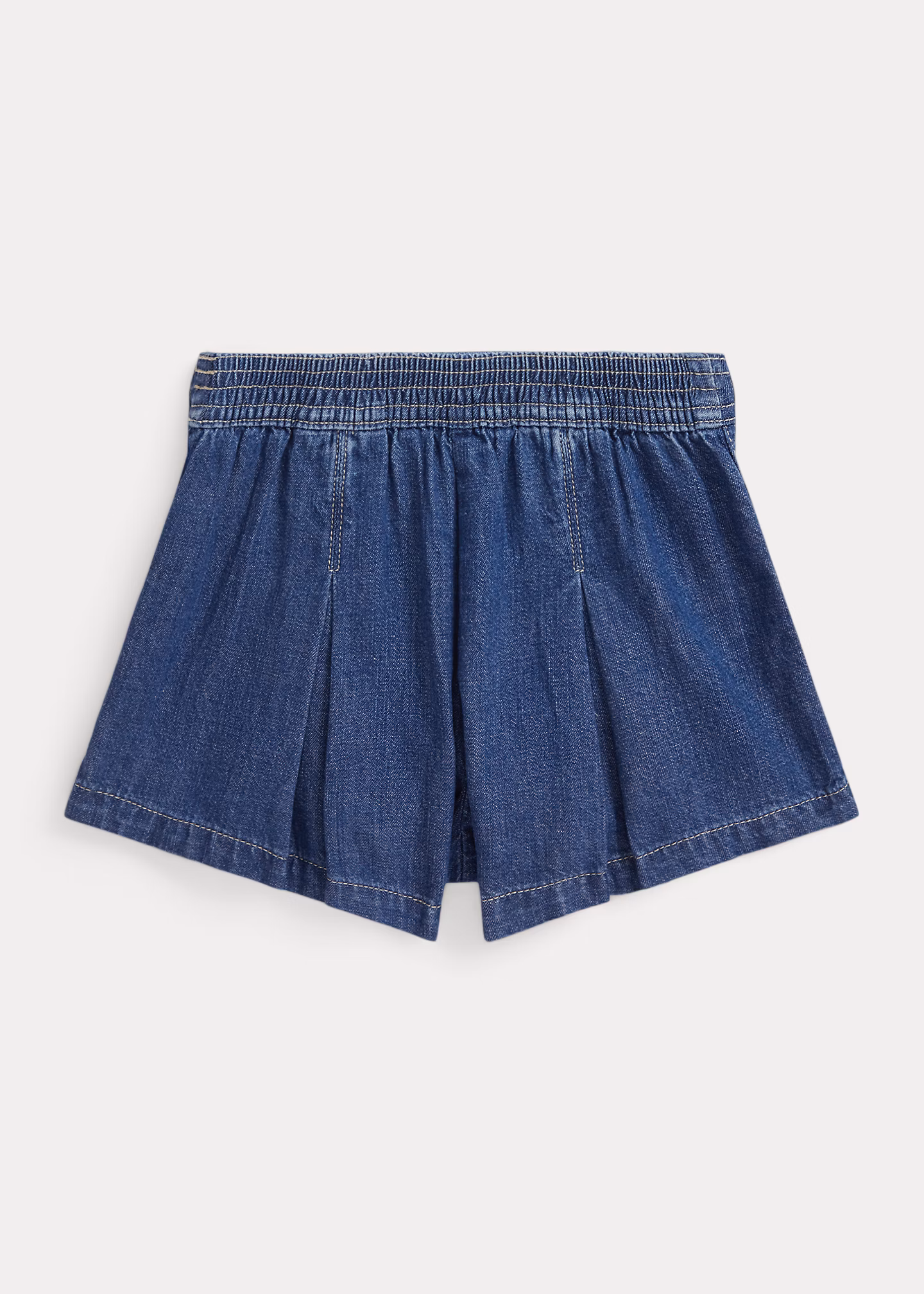 Indigoblaue Denim-Shorts mit Falten - RALPH LAUREN OUTLET