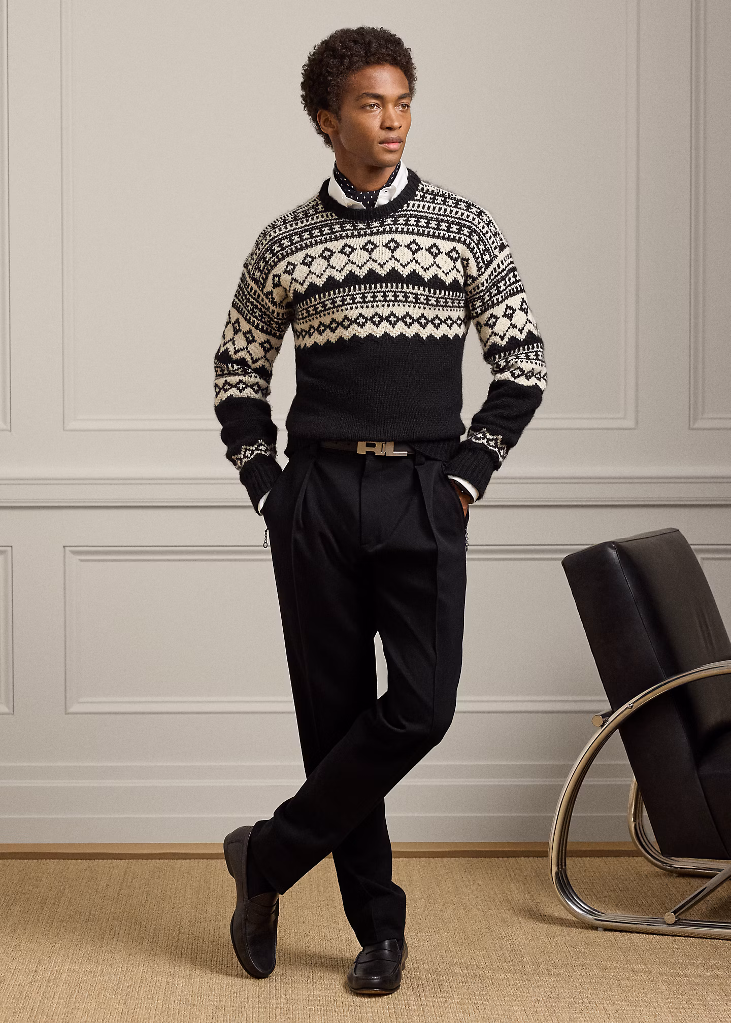 Fair-Isle-Rundhalspullover aus Kaschmir - RALPH LAUREN OUTLET