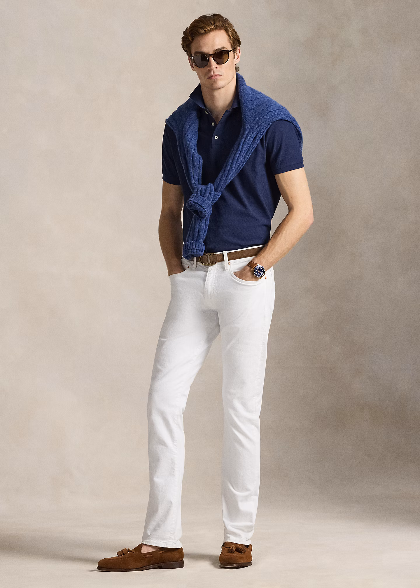 Custom-Slim-Fit Poloshirt aus Piqué - RALPH LAUREN OUTLET