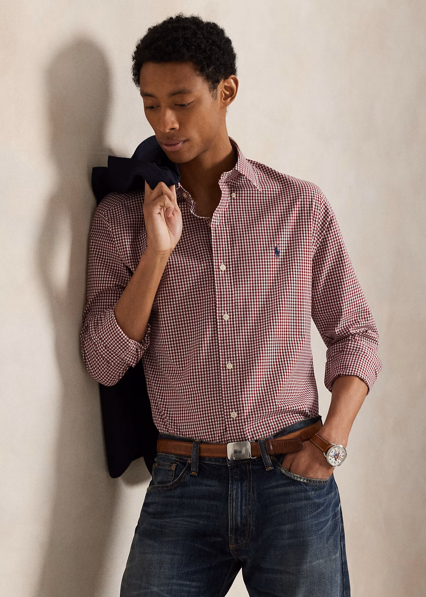 Custom-Fit Hemd aus Stretchpopeline - RALPH LAUREN OUTLET