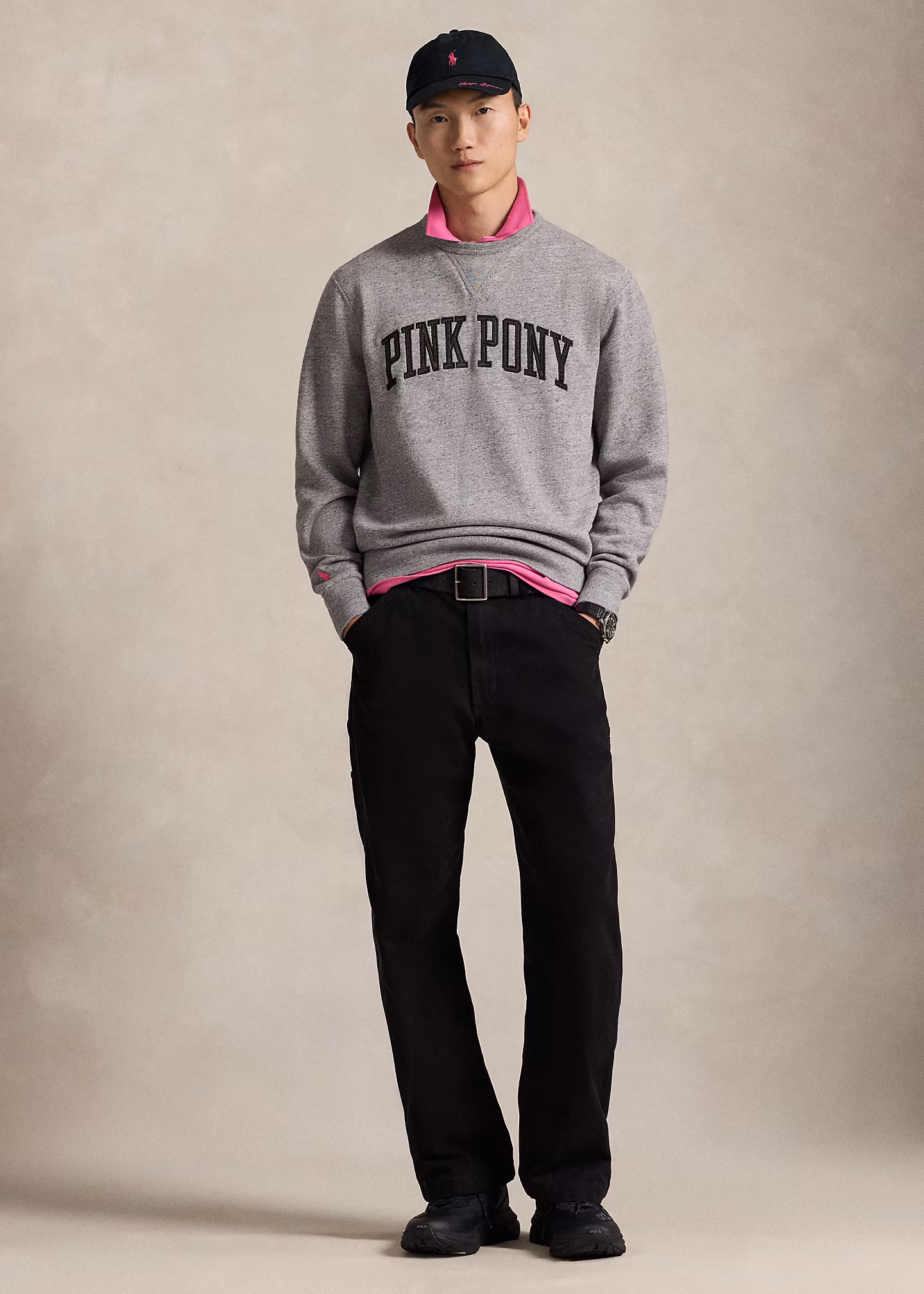 Classic-Fit Fleece-Sweatshirt Pink Pony - RALPH LAUREN OUTLET