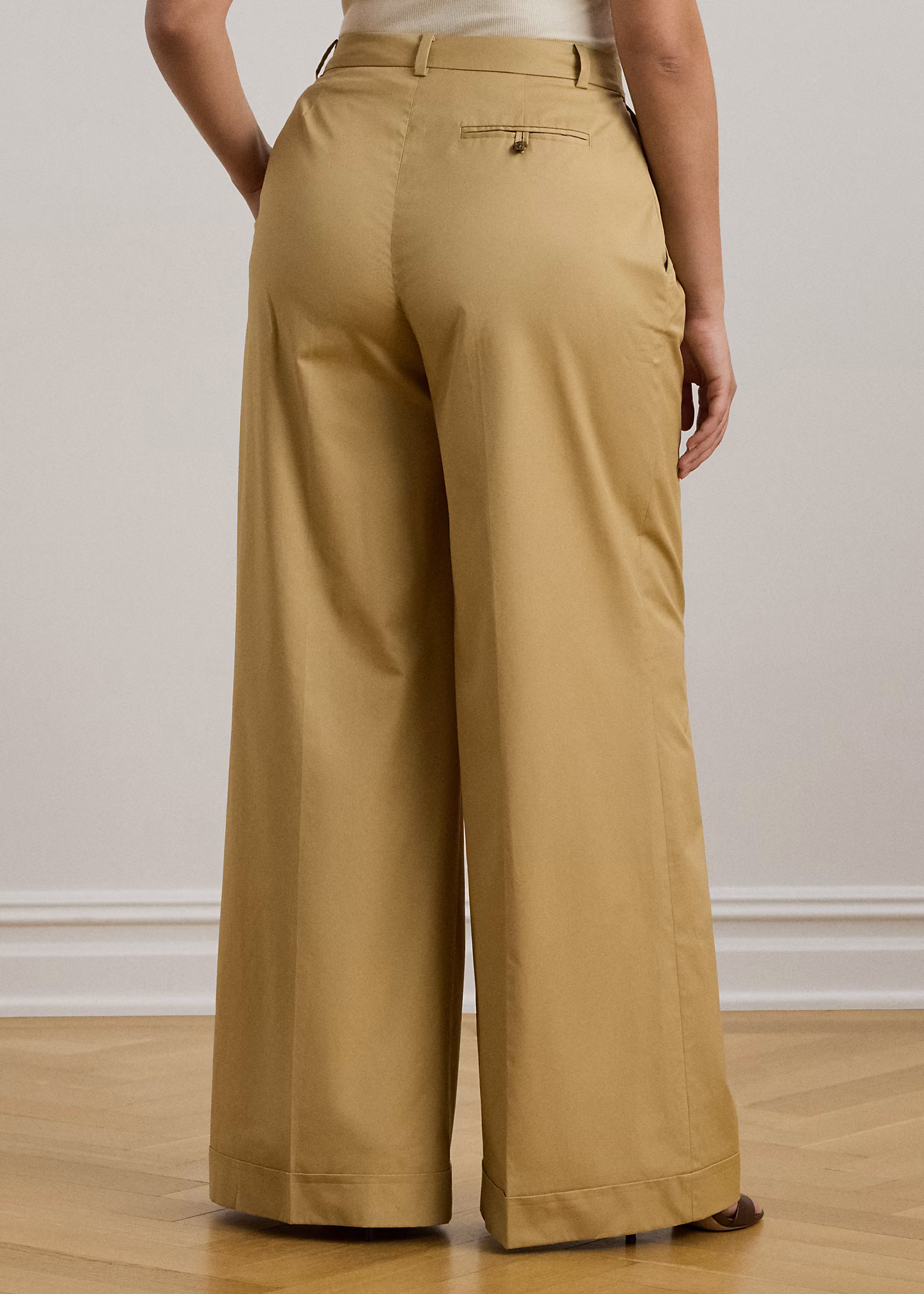 Twill-Bundfaltenhose mit weitem Bein - RALPH LAUREN OUTLET