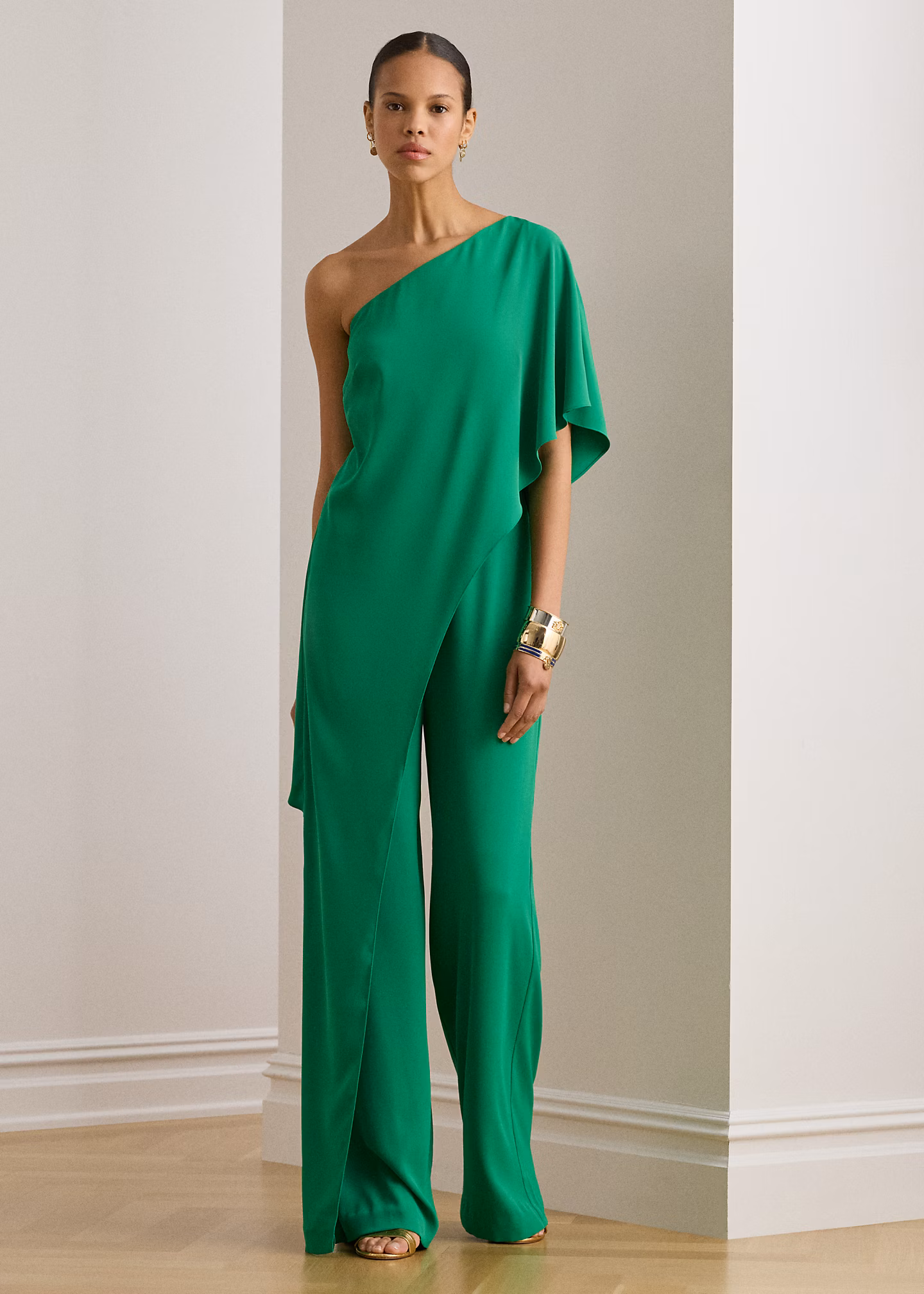 Einschultriger Jumpsuit mit Cape - RALPH LAUREN OUTLET