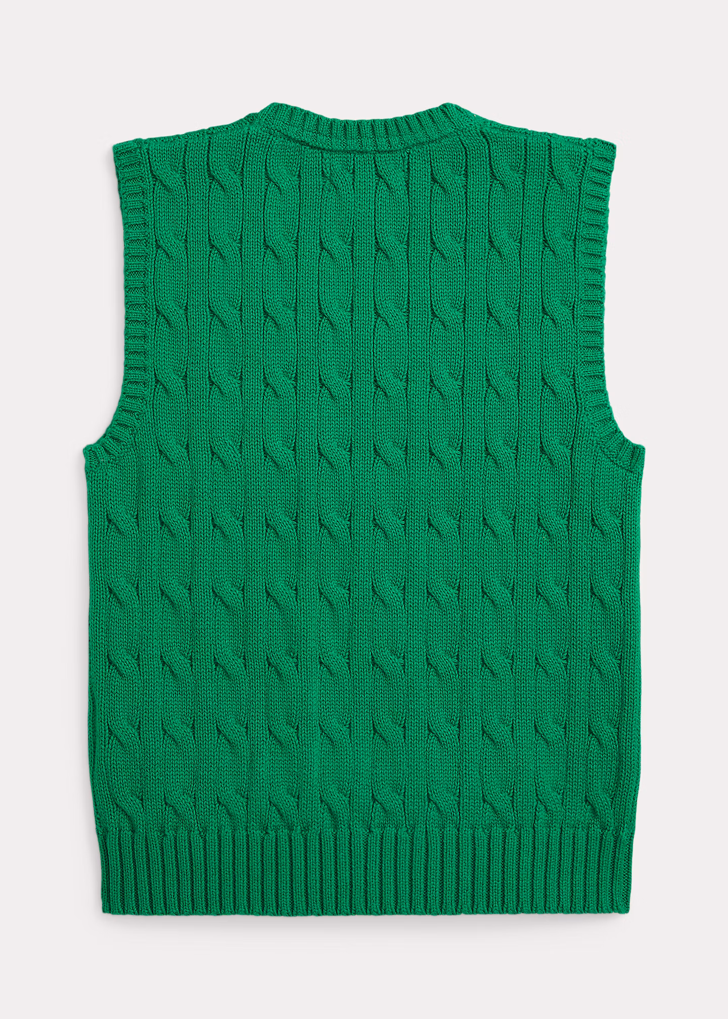 Baumwollpullunder mit Zopfmuster - RALPH LAUREN OUTLET