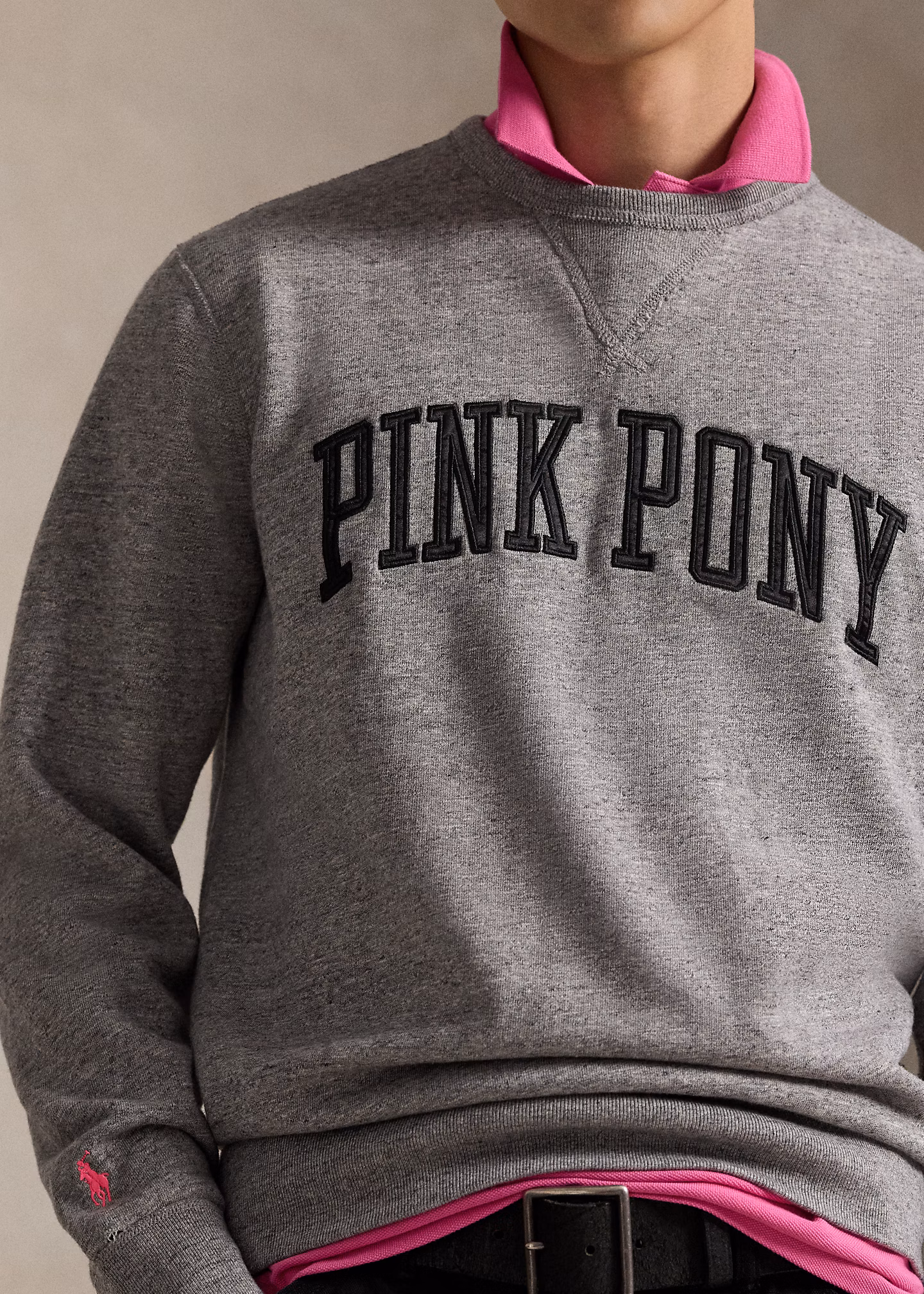 Classic-Fit Fleece-Sweatshirt Pink Pony - RALPH LAUREN OUTLET