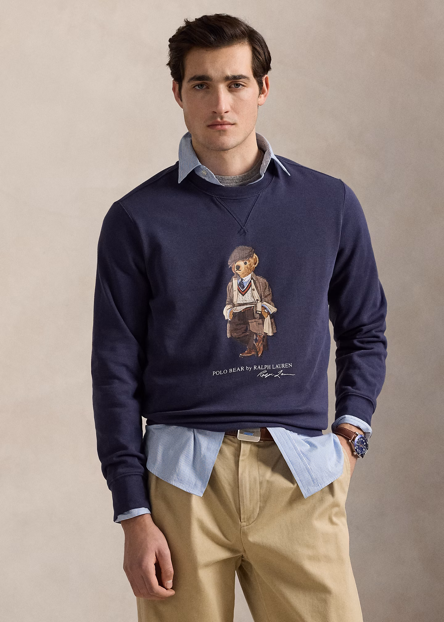 Fleece-Sweatshirt mit Polo Bear - RALPH LAUREN OUTLET