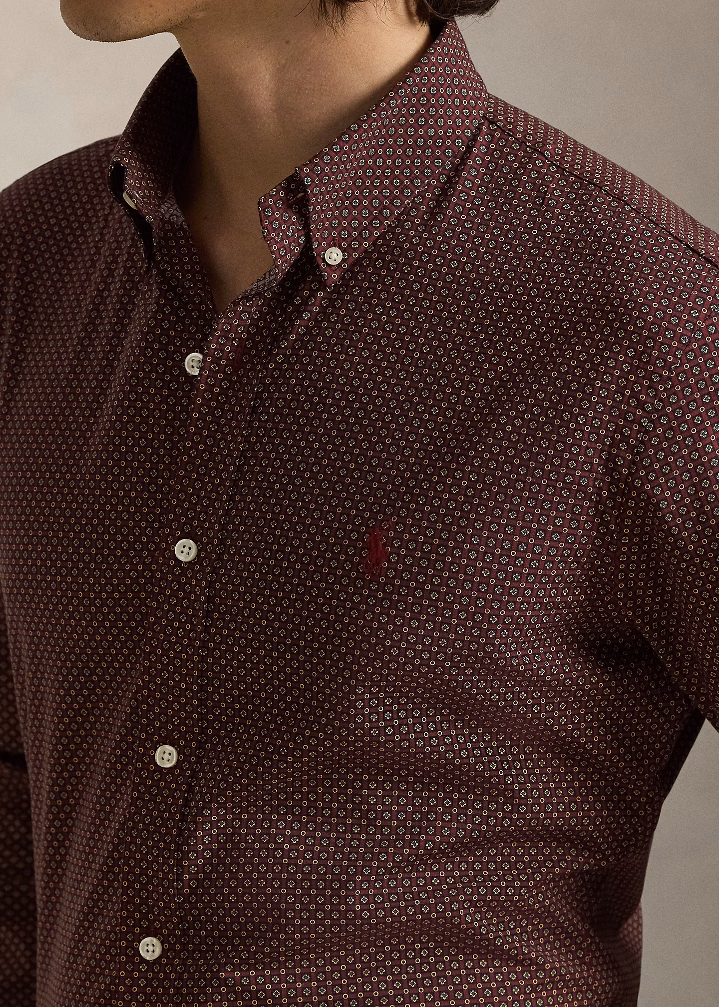 Custom-Fit-Hemd aus Stretchpopeline - RALPH LAUREN OUTLET