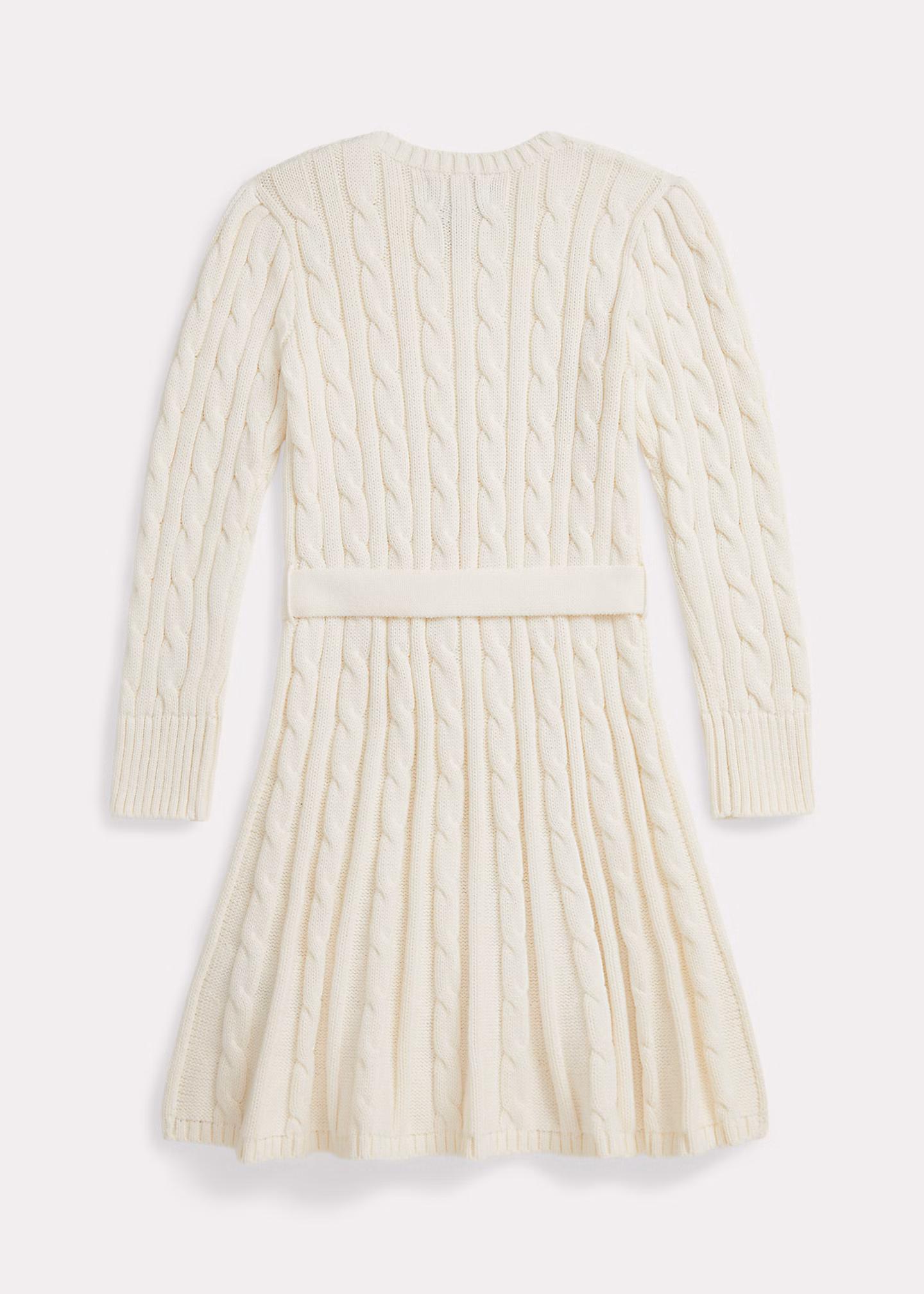 Baumwoll-Pulloverkleid mit Zopfmuster - RALPH LAUREN OUTLET