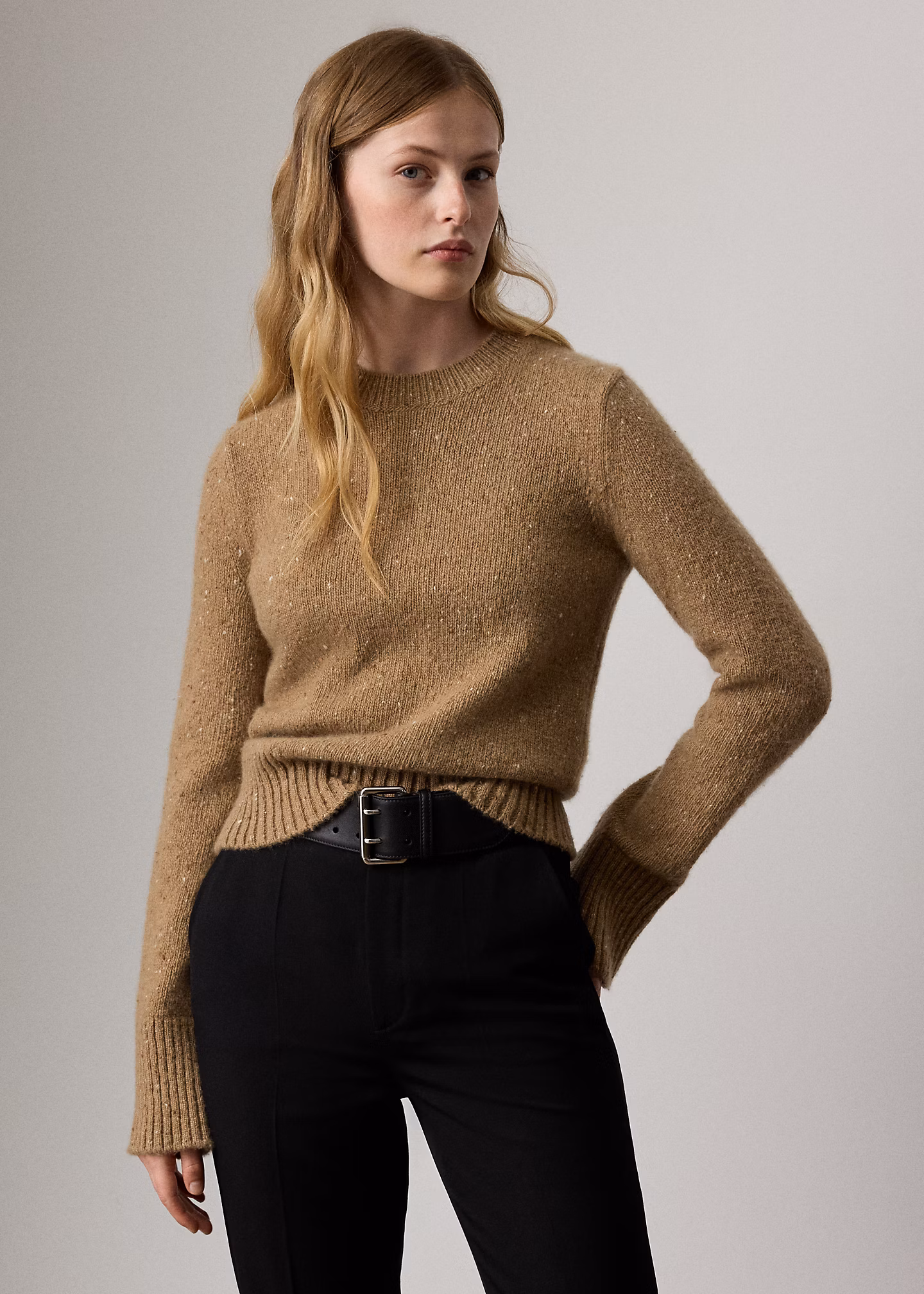 Rundhalspullover aus Donegal-Kaschmir - RALPH LAUREN OUTLET