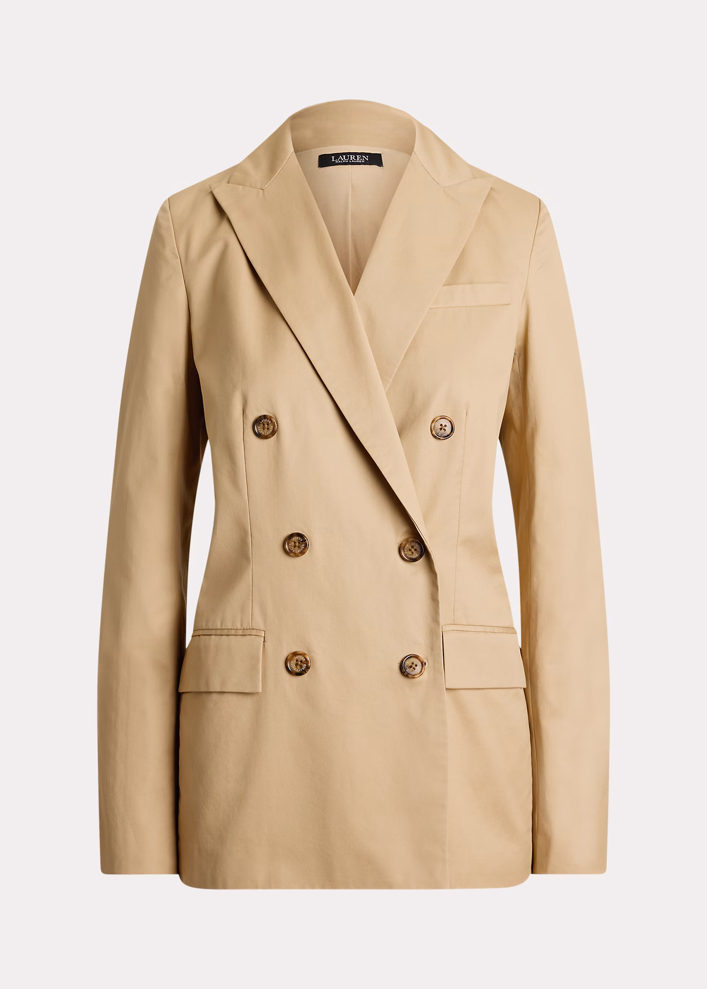 Zweireihiger Blazer aus Baumwolltwill - RALPH LAUREN OUTLET