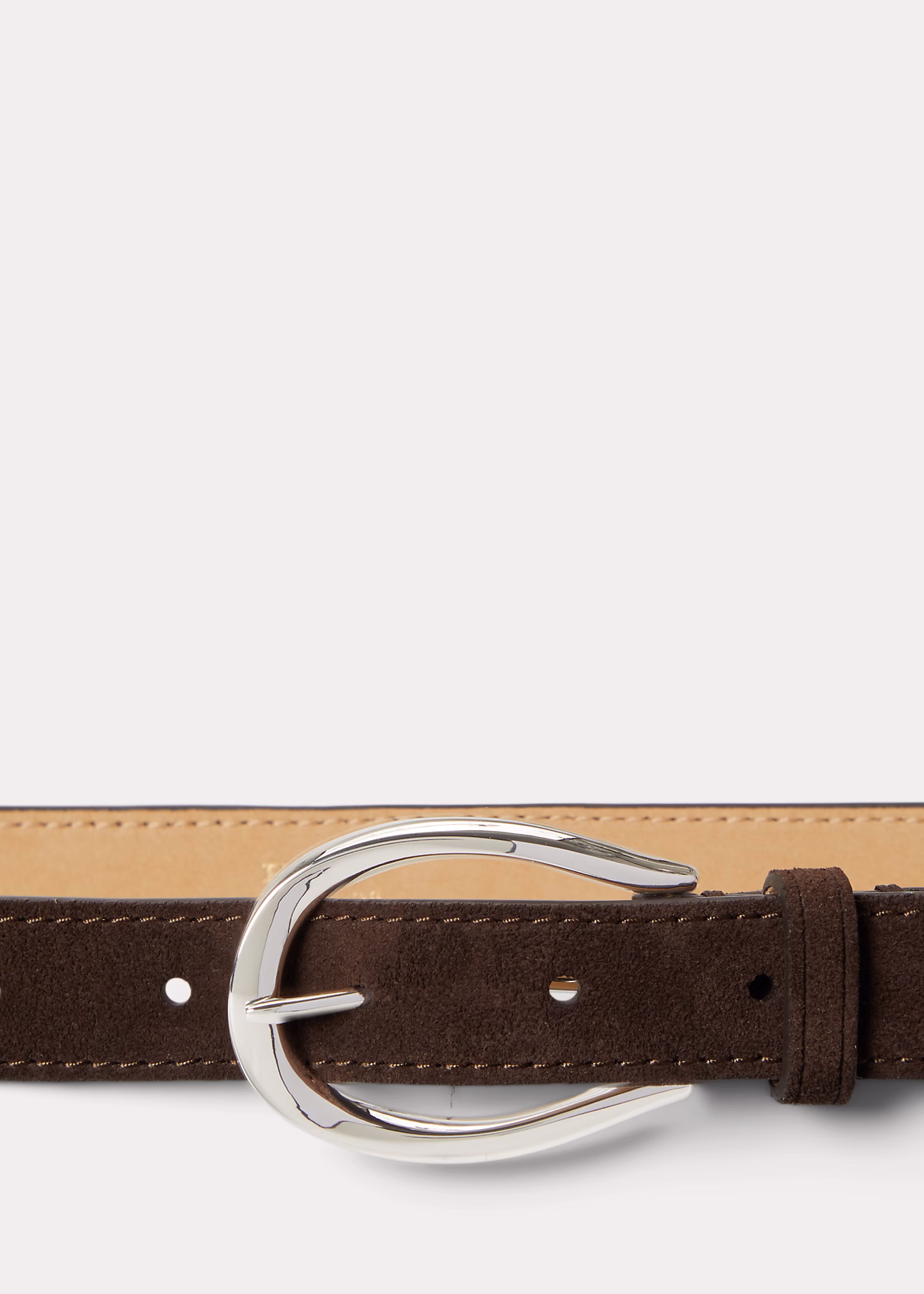 Wildledergürtel mit Steigbügelschnalle - RALPH LAUREN OUTLET