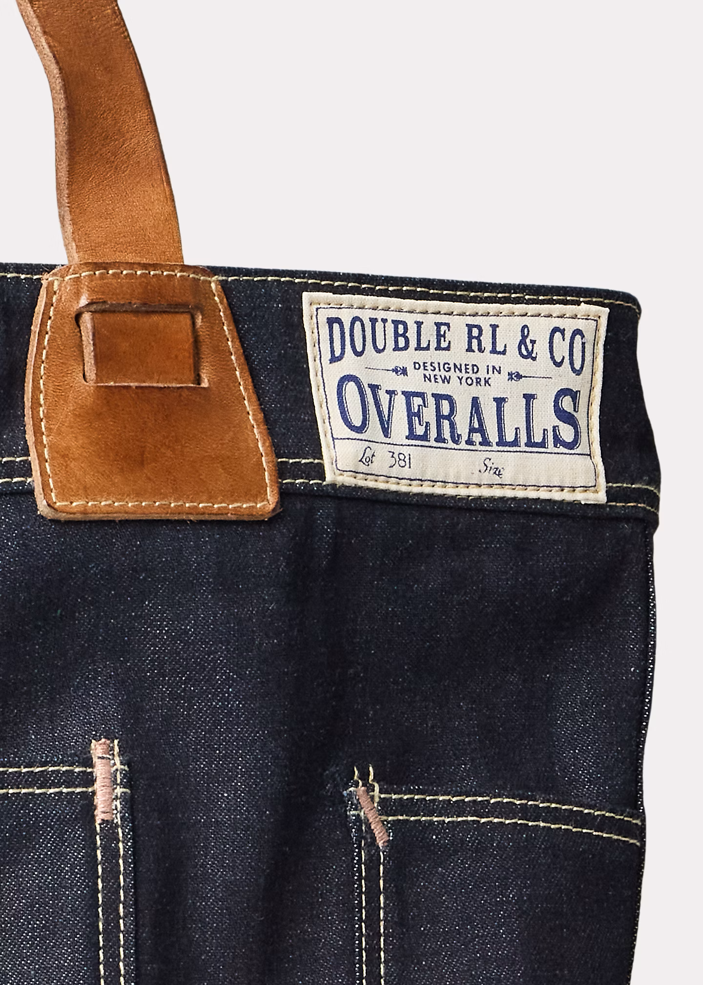 Denim-Tragetasche mit Lederbesatz - RALPH LAUREN OUTLET