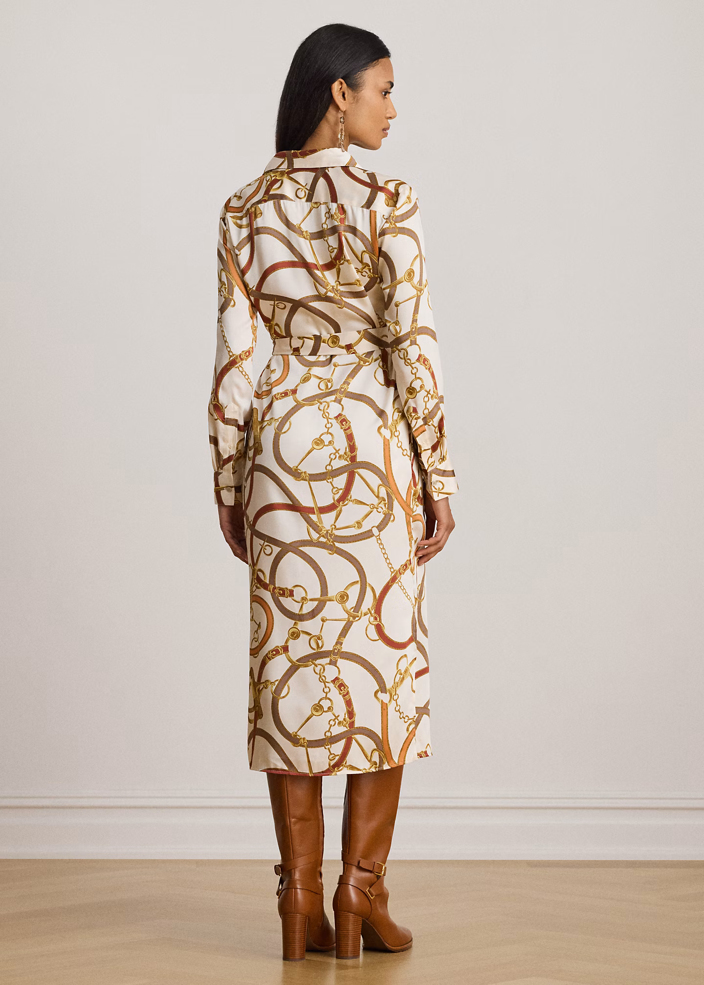 Twill-Hemdkleid mit Gürteldruck - RALPH LAUREN OUTLET