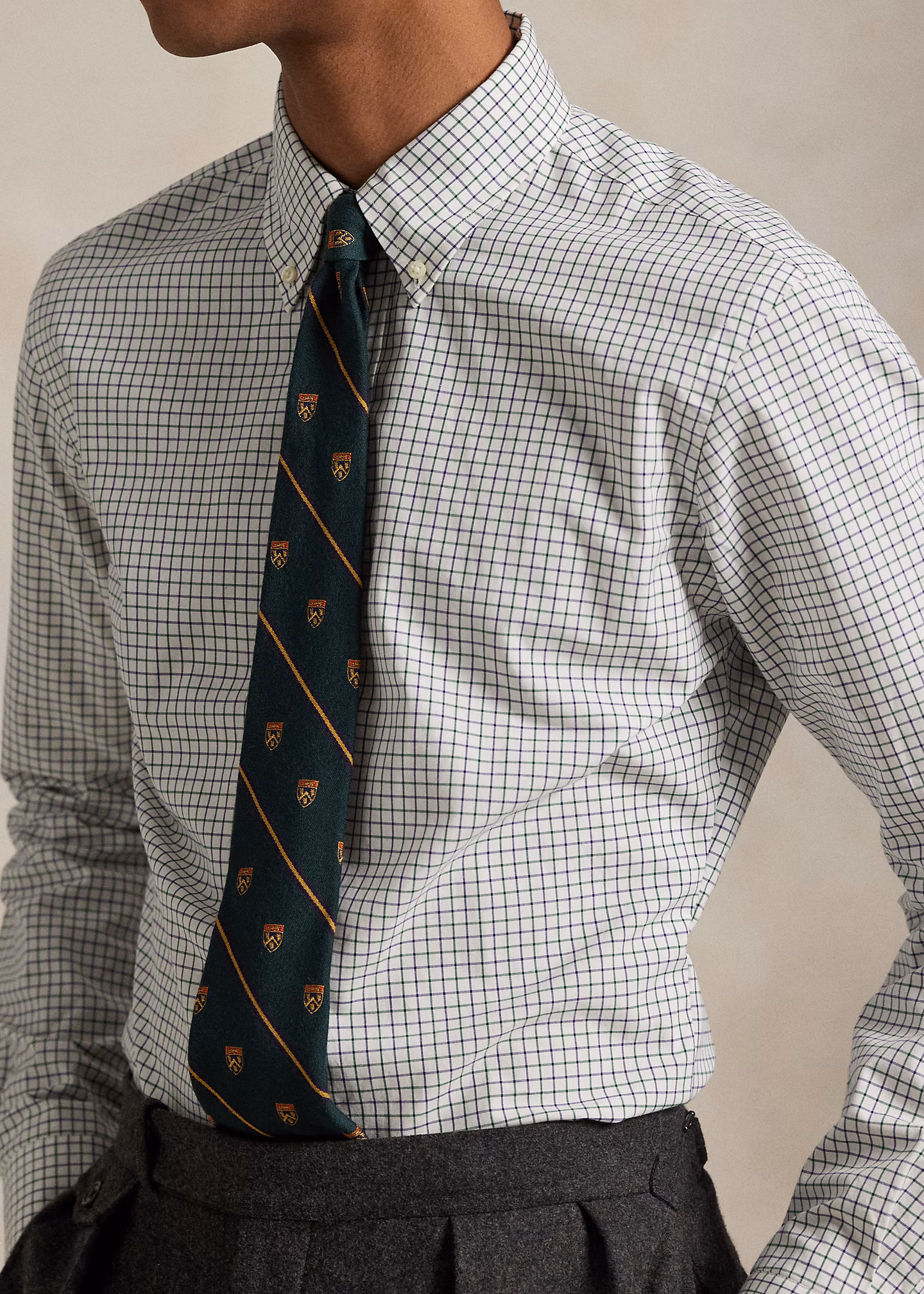 Classic-Fit Tattersall-Popelinehemd - RALPH LAUREN OUTLET