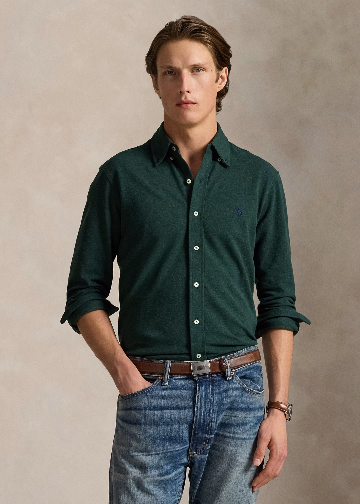 Featherweight Piqué-Hemd - RALPH LAUREN OUTLET