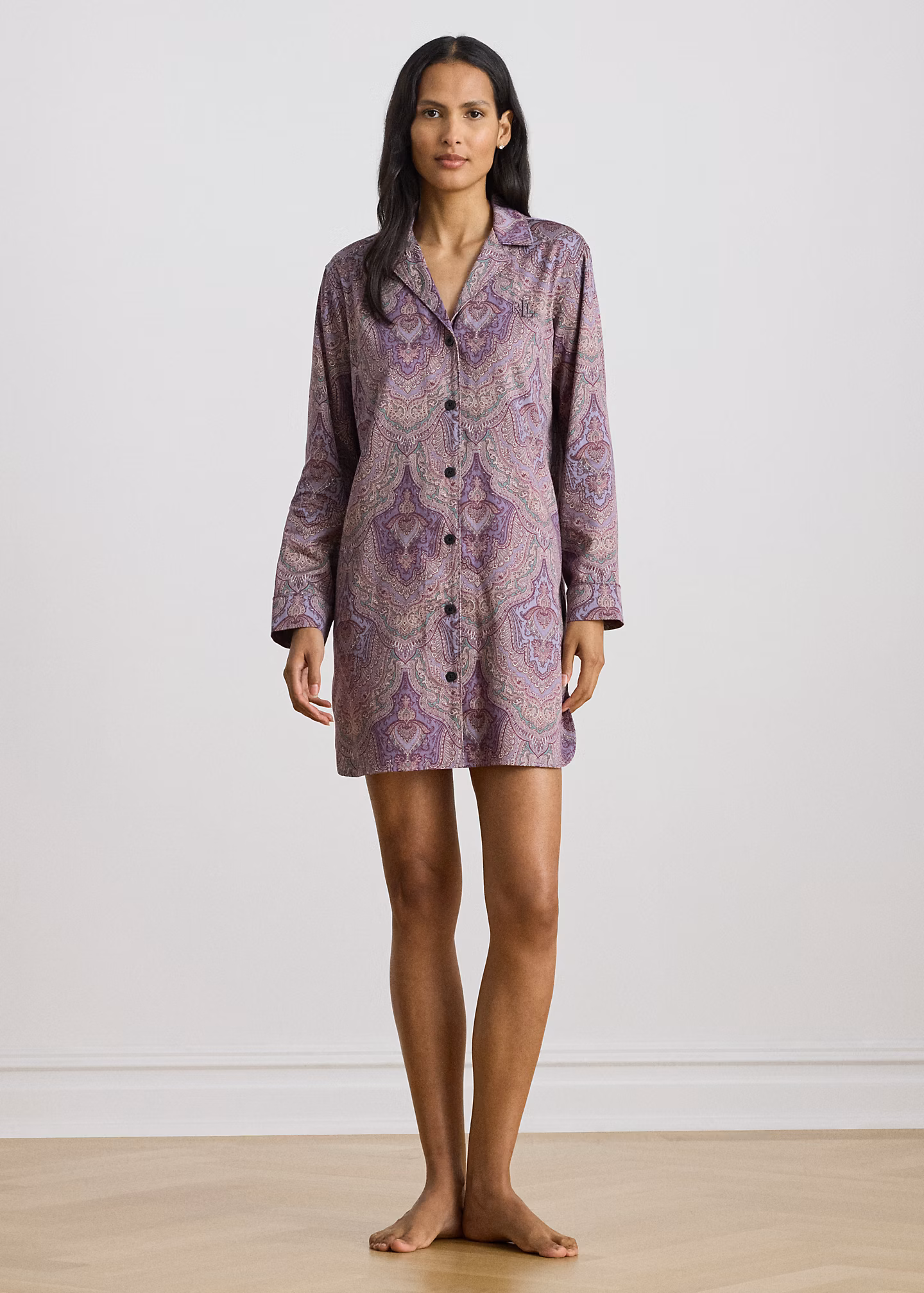 Nachthemd aus Atlas mit Paisley-Motiv - RALPH LAUREN OUTLET