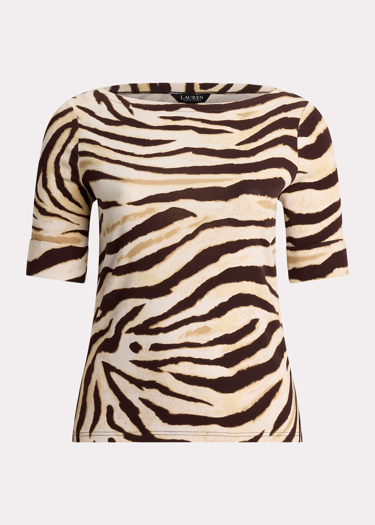 Baumwoll-T-Shirt mit Zebramuster - RALPH LAUREN OUTLET