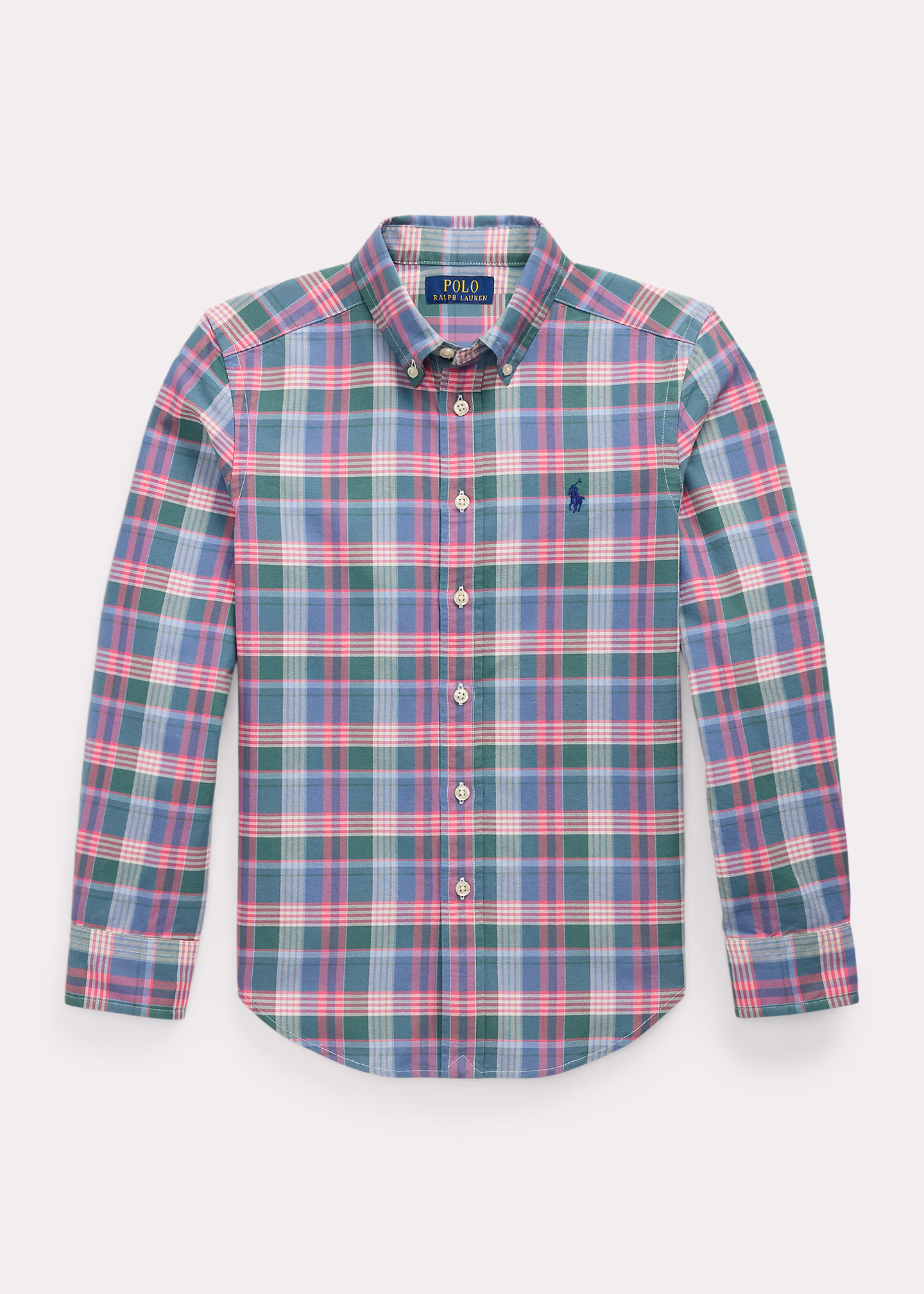 Kariertes Hemd aus Baumwolloxford - RALPH LAUREN OUTLET