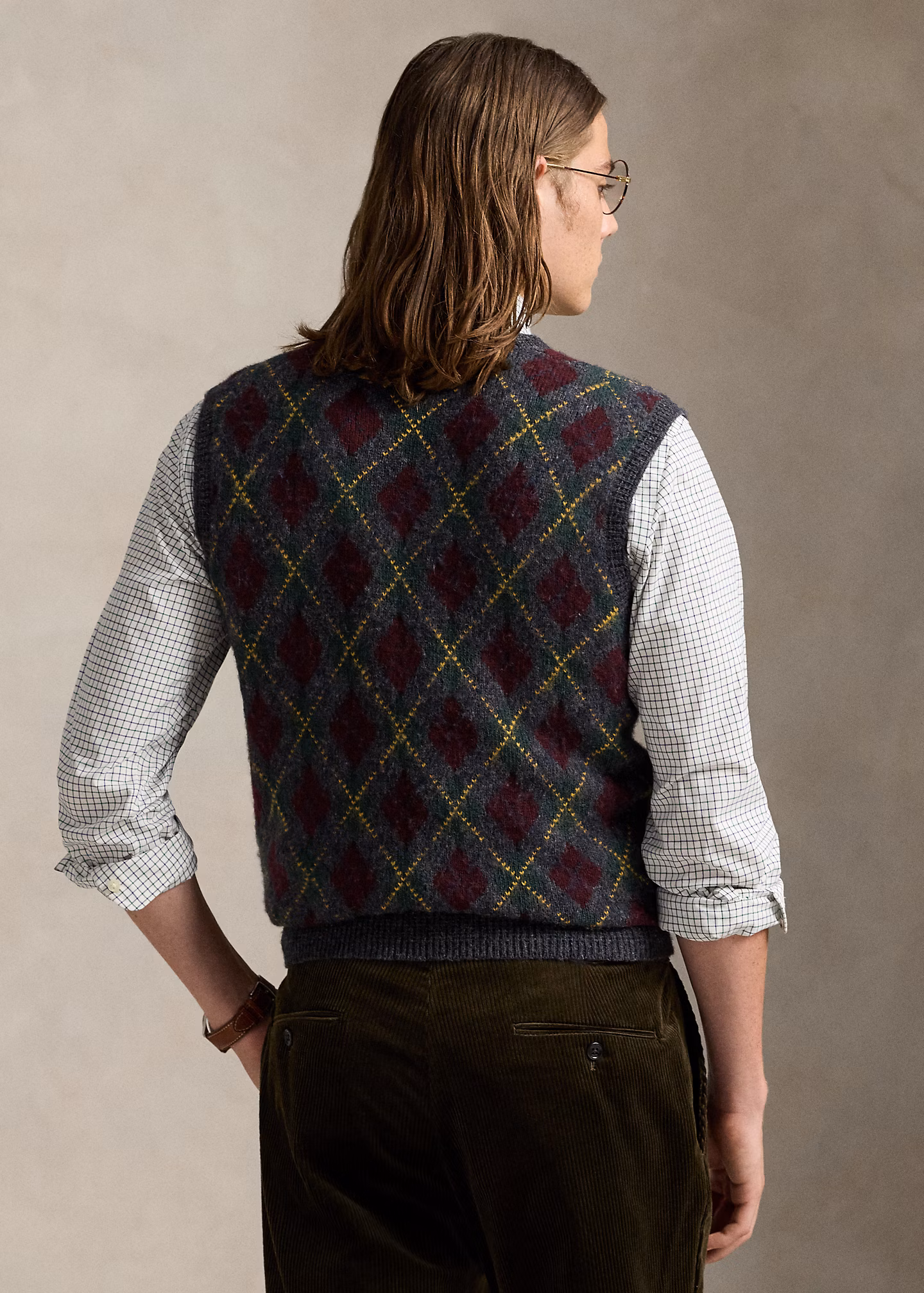 Argyle-Pullunder aus Wolle und Kaschmir - RALPH LAUREN OUTLET