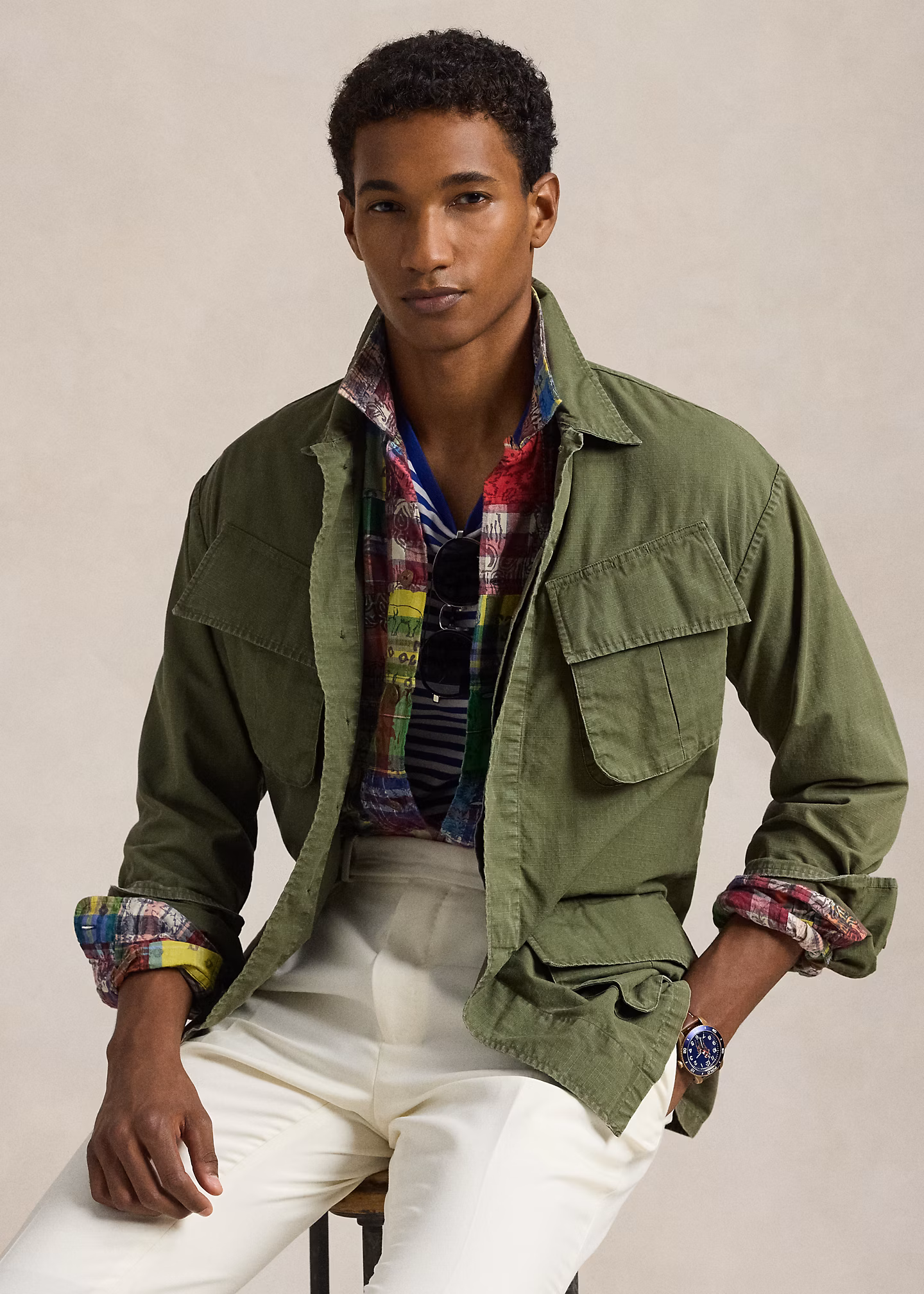 Utility-Hemdjacke aus Ripstop - RALPH LAUREN OUTLET