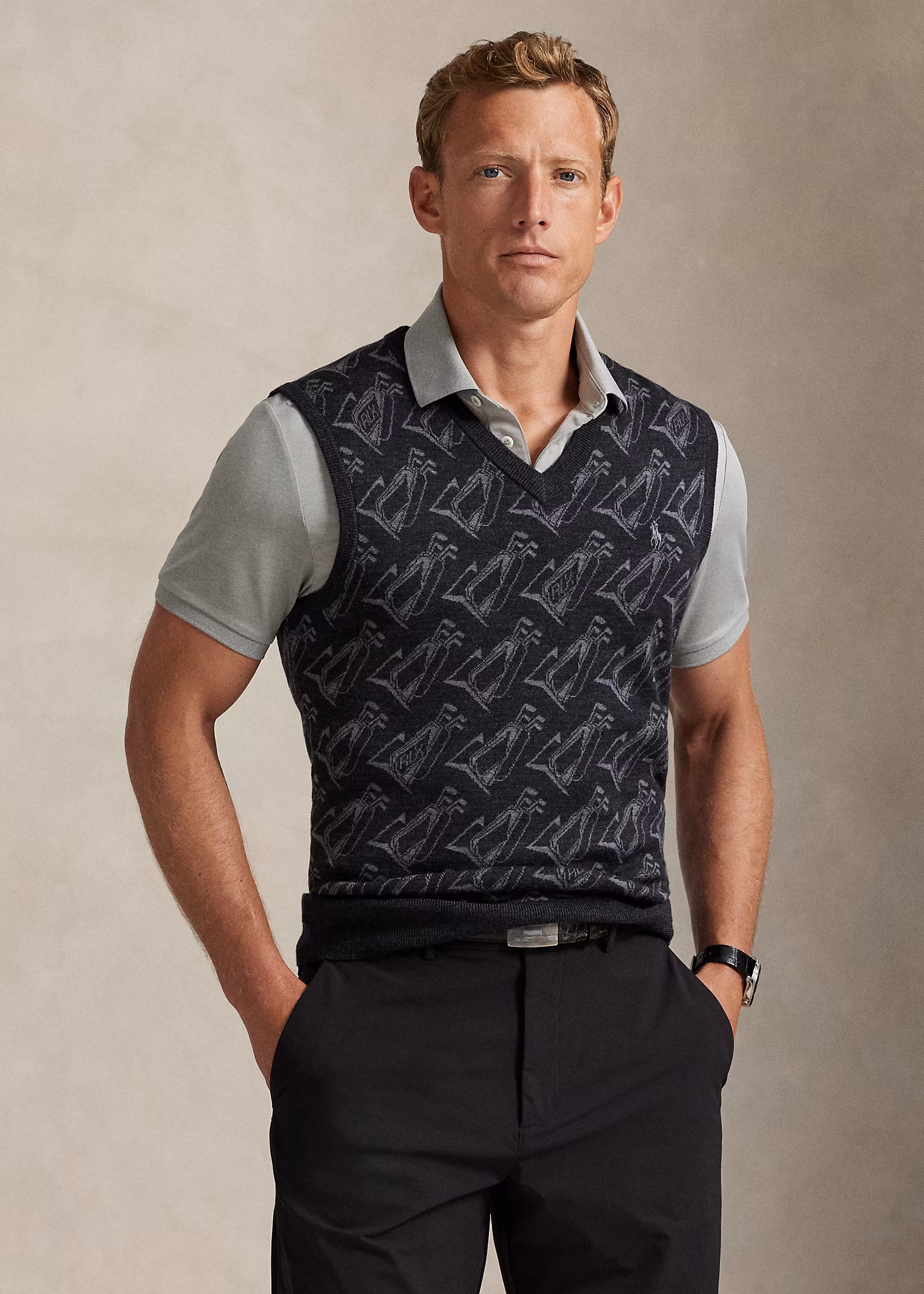 Performance-Pullunder mit Golfmotiv - RALPH LAUREN OUTLET