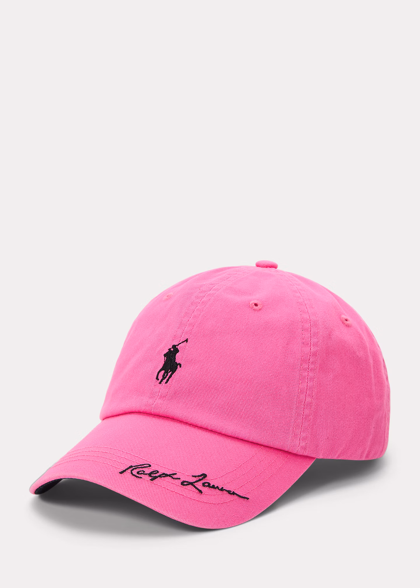Twill-Baseballkappe mit Pink Pony - RALPH LAUREN OUTLET
