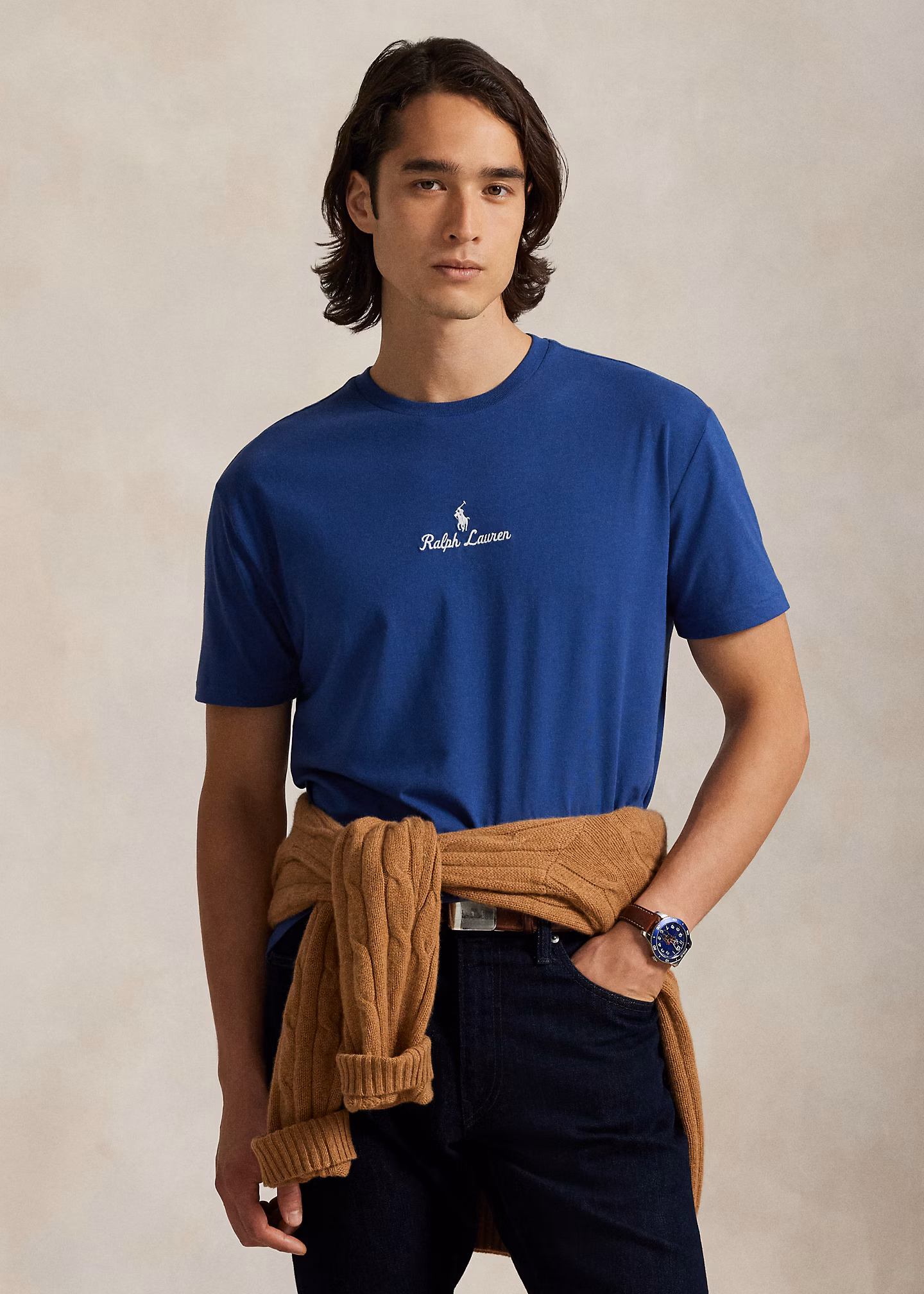 Classic-Fit Jersey-T-Shirt mit Logo - RALPH LAUREN OUTLET