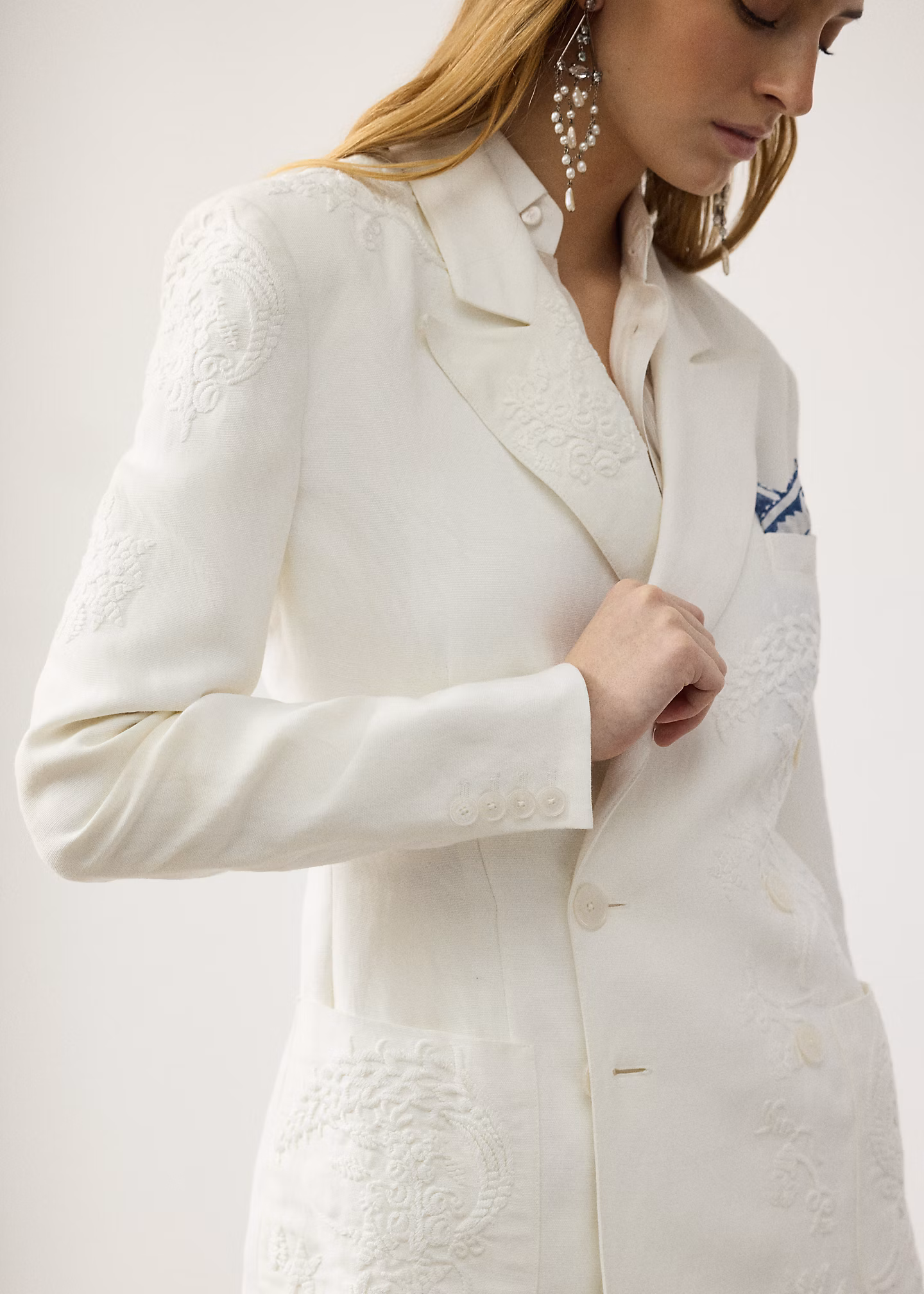 Bestickte Jacke Collen aus Mikropiqué - RALPH LAUREN OUTLET