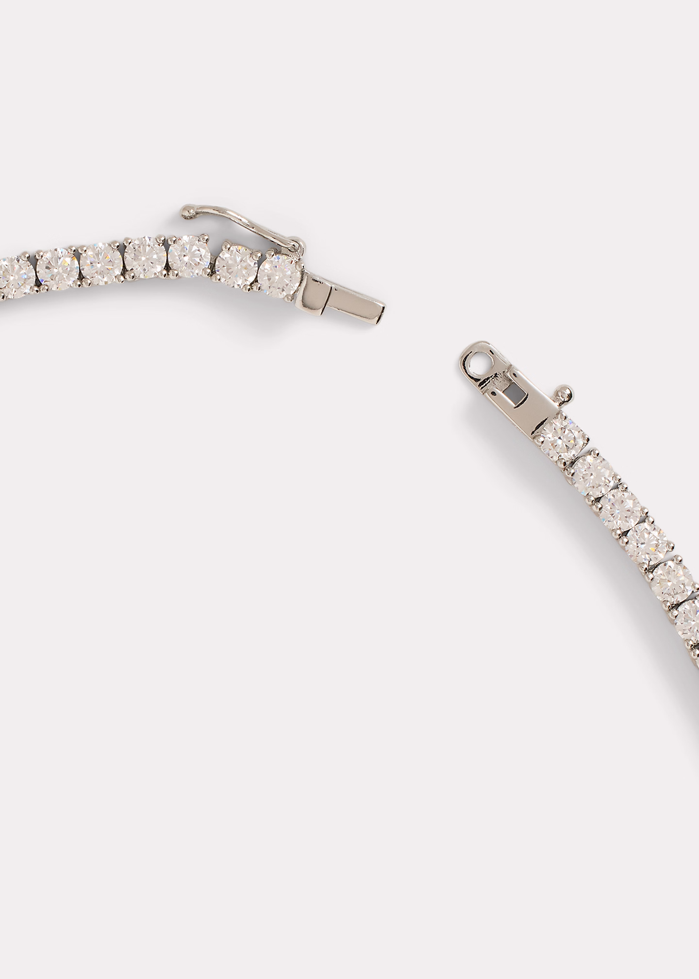 Rhodinierte Halskette mit Zirkonia - RALPH LAUREN OUTLET