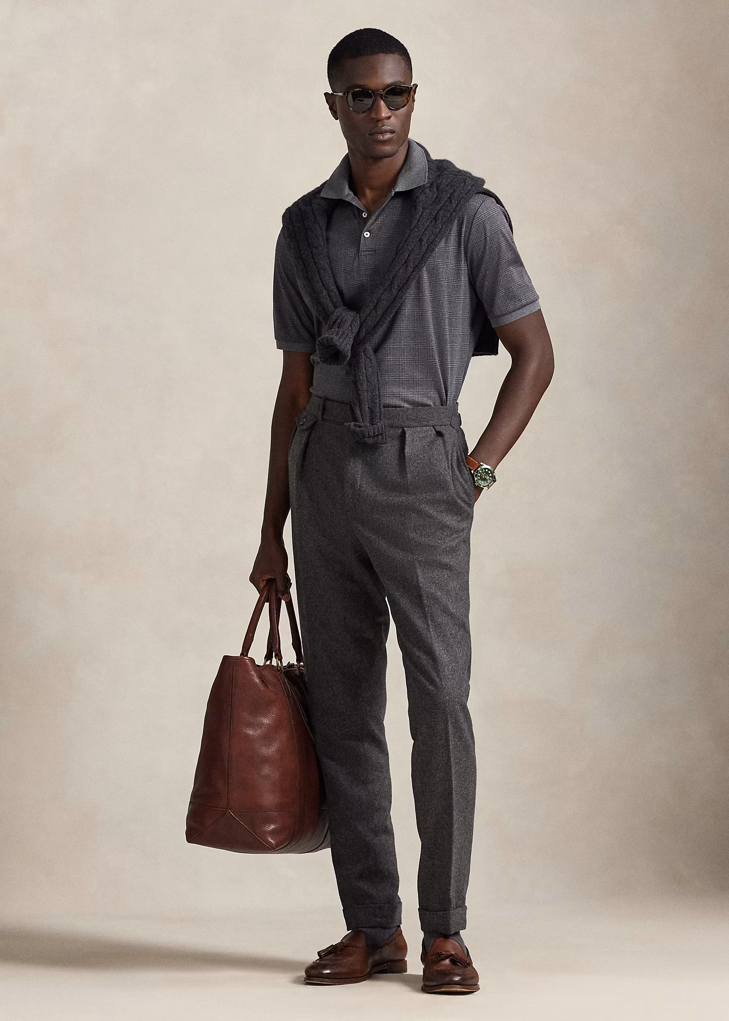 Custom-Slim-Fit Baumwoll-Poloshirt - RALPH LAUREN OUTLET