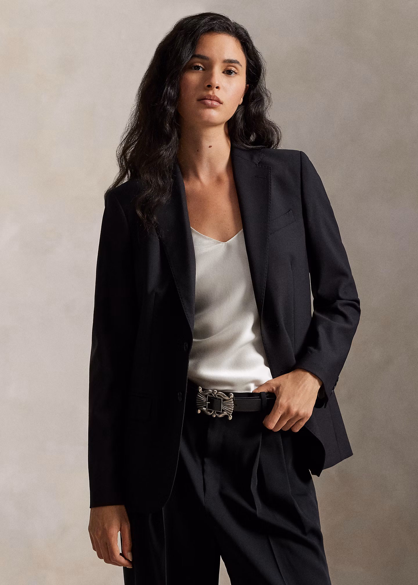 Einreihiger Stretch-Wollblazer - RALPH LAUREN OUTLET