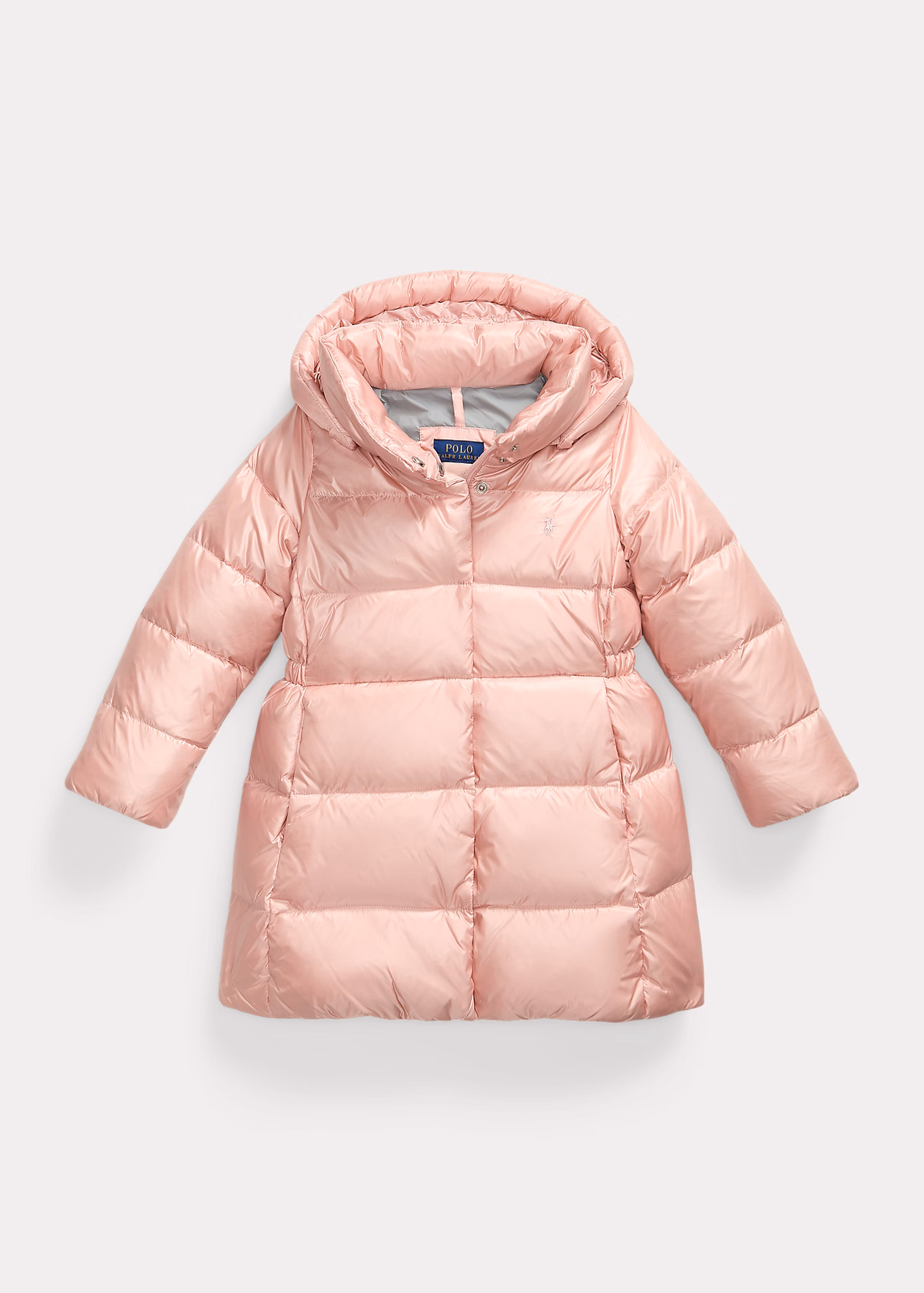 Lange Metallic-Daunenjacke mit Kapuze - RALPH LAUREN OUTLET