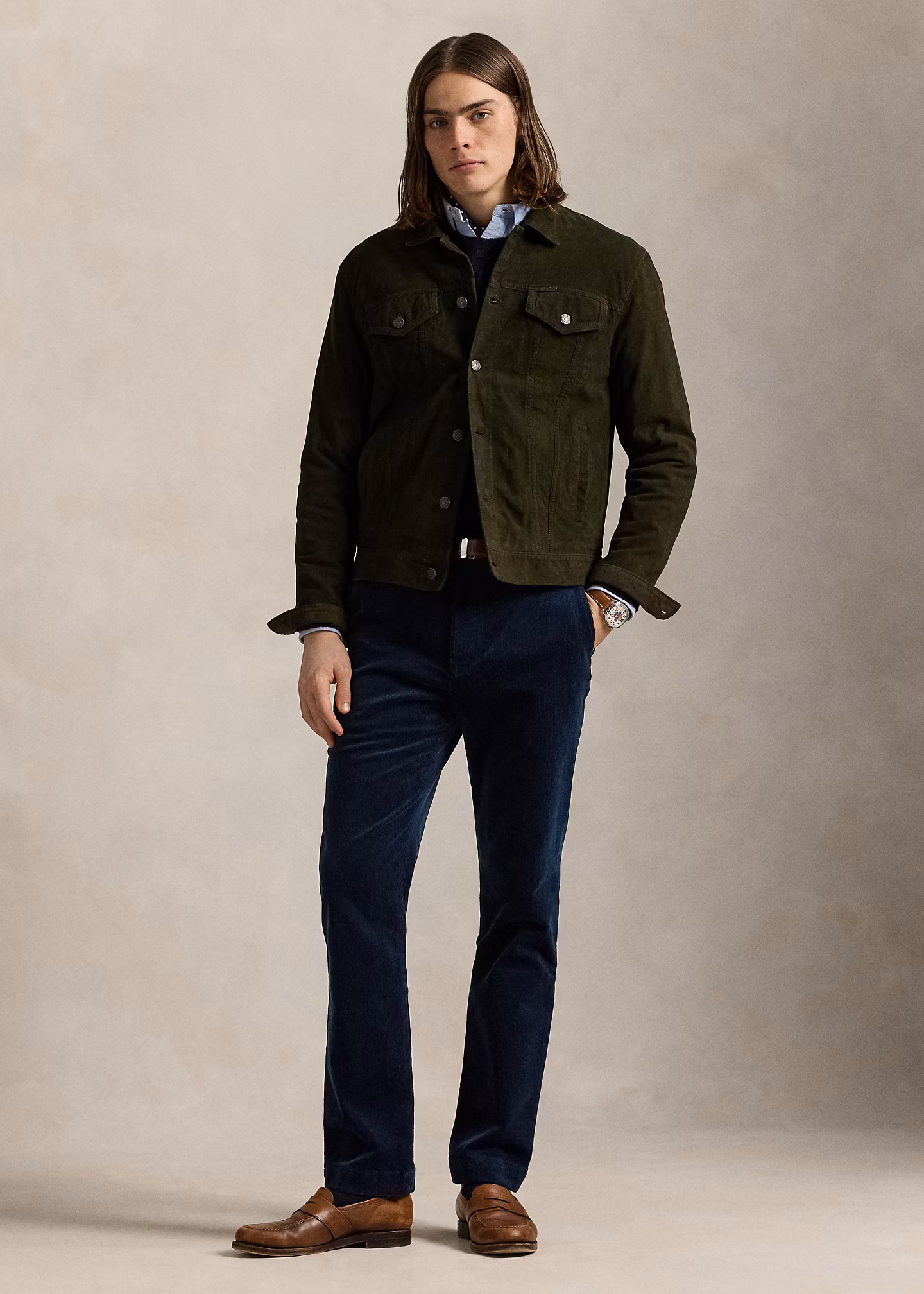 Andover-Slim-Fit Hose aus Kordsamt - RALPH LAUREN OUTLET