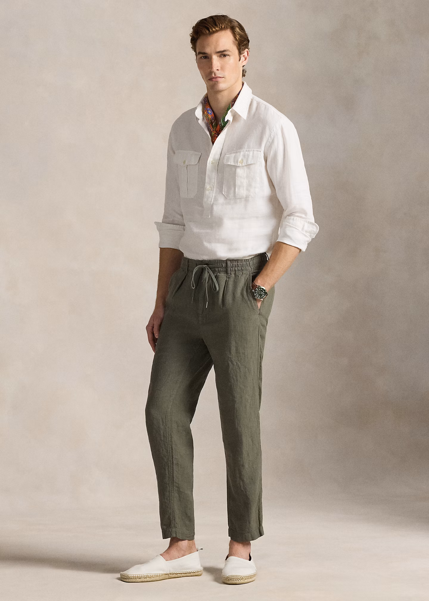 Slim-Tapered-Fit Leinenhose Lateef - RALPH LAUREN OUTLET