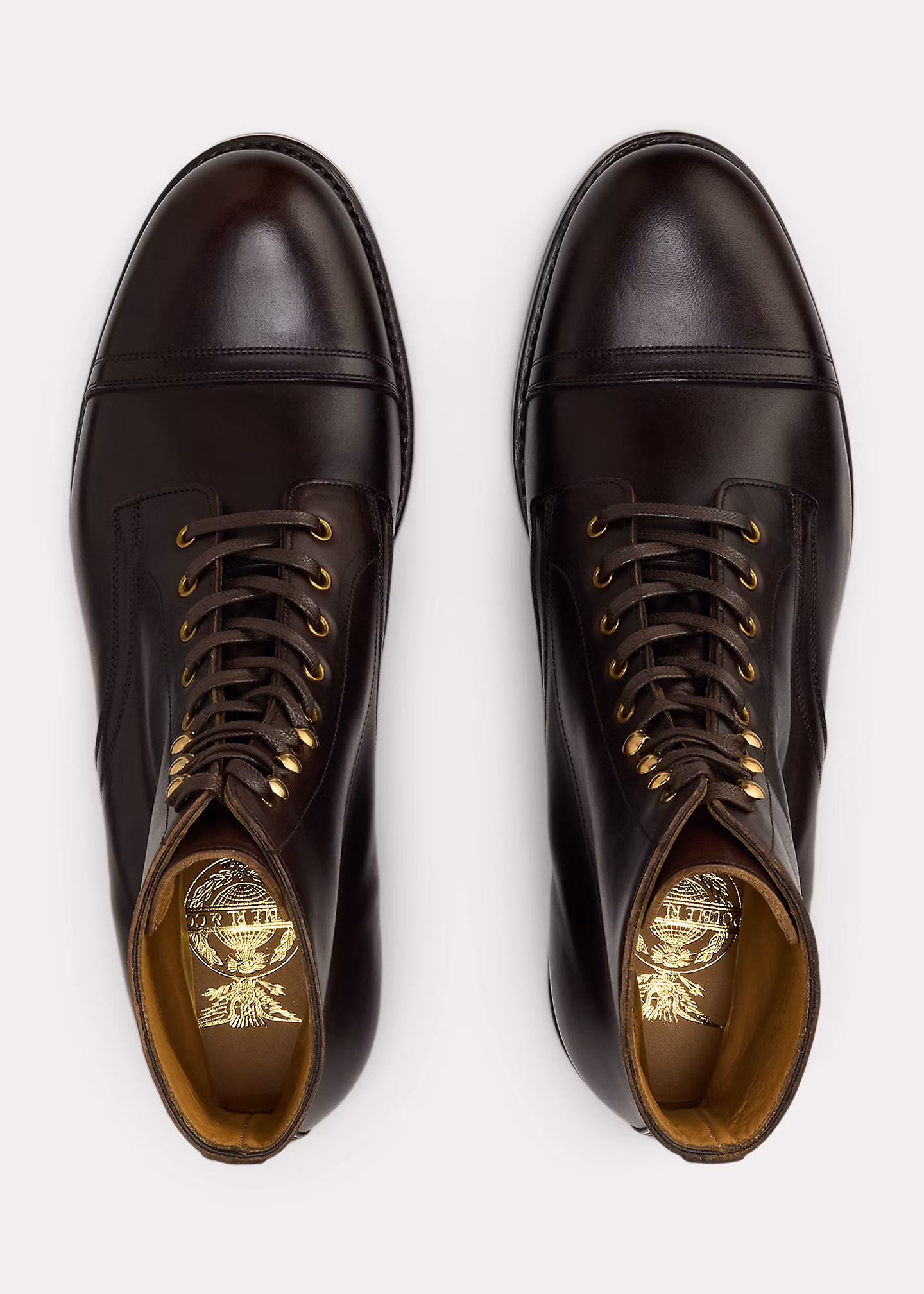 Stiefel aus handpoliertem Leder - RALPH LAUREN OUTLET