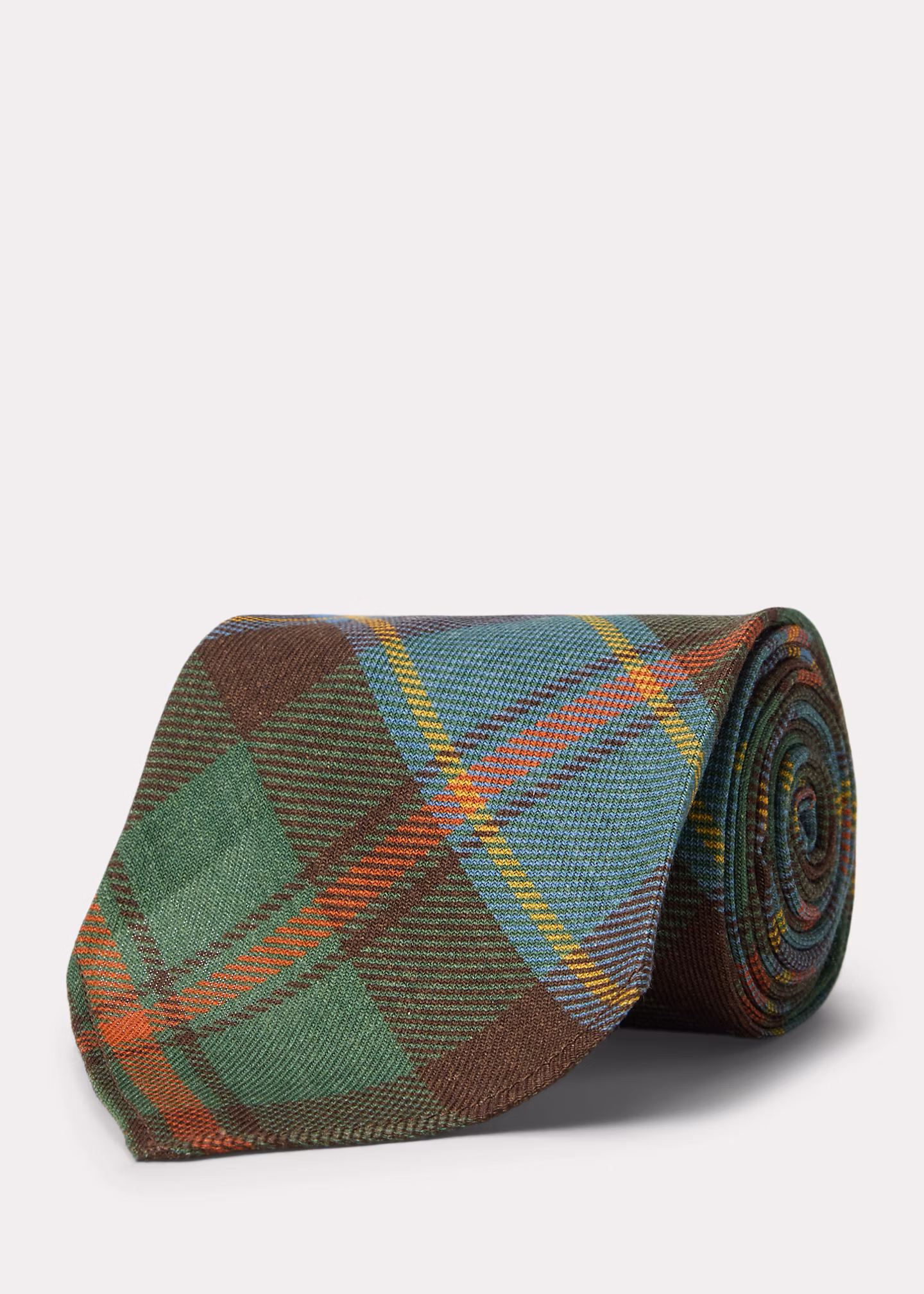 Handgefertigte Krawatte aus Wollechallis - RALPH LAUREN OUTLET