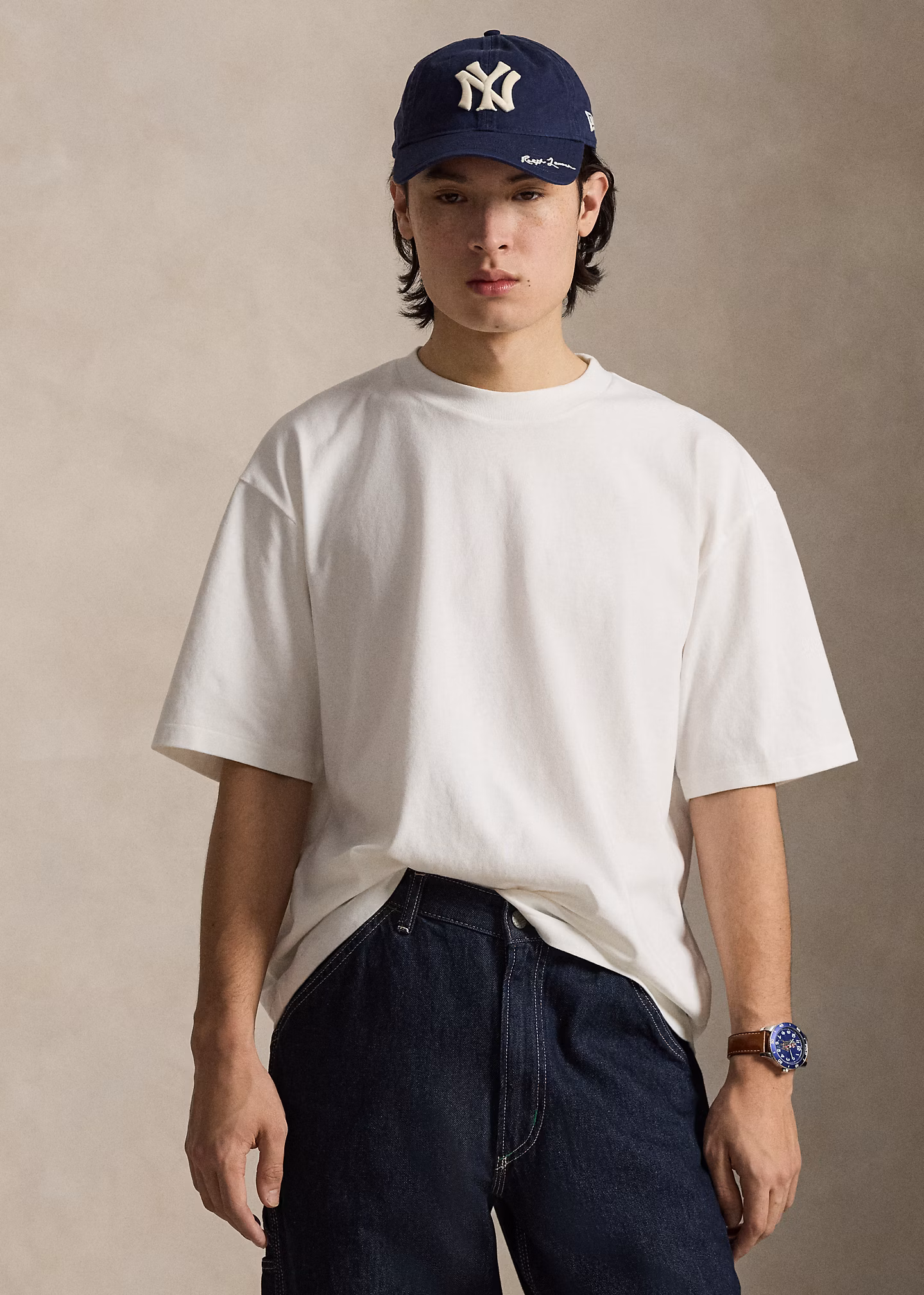 Angerautes Relaxed-Fit Jersey-T-Shirt - RALPH LAUREN OUTLET